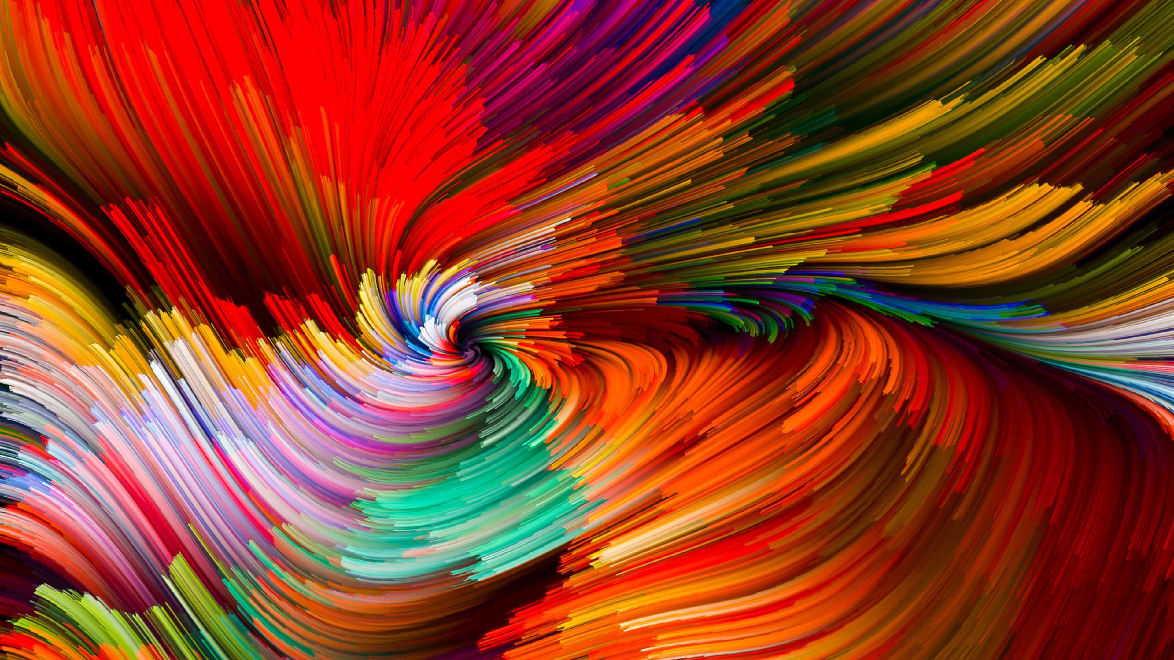 abstract colorful swirls of paint — 3840x2160 wallpaper