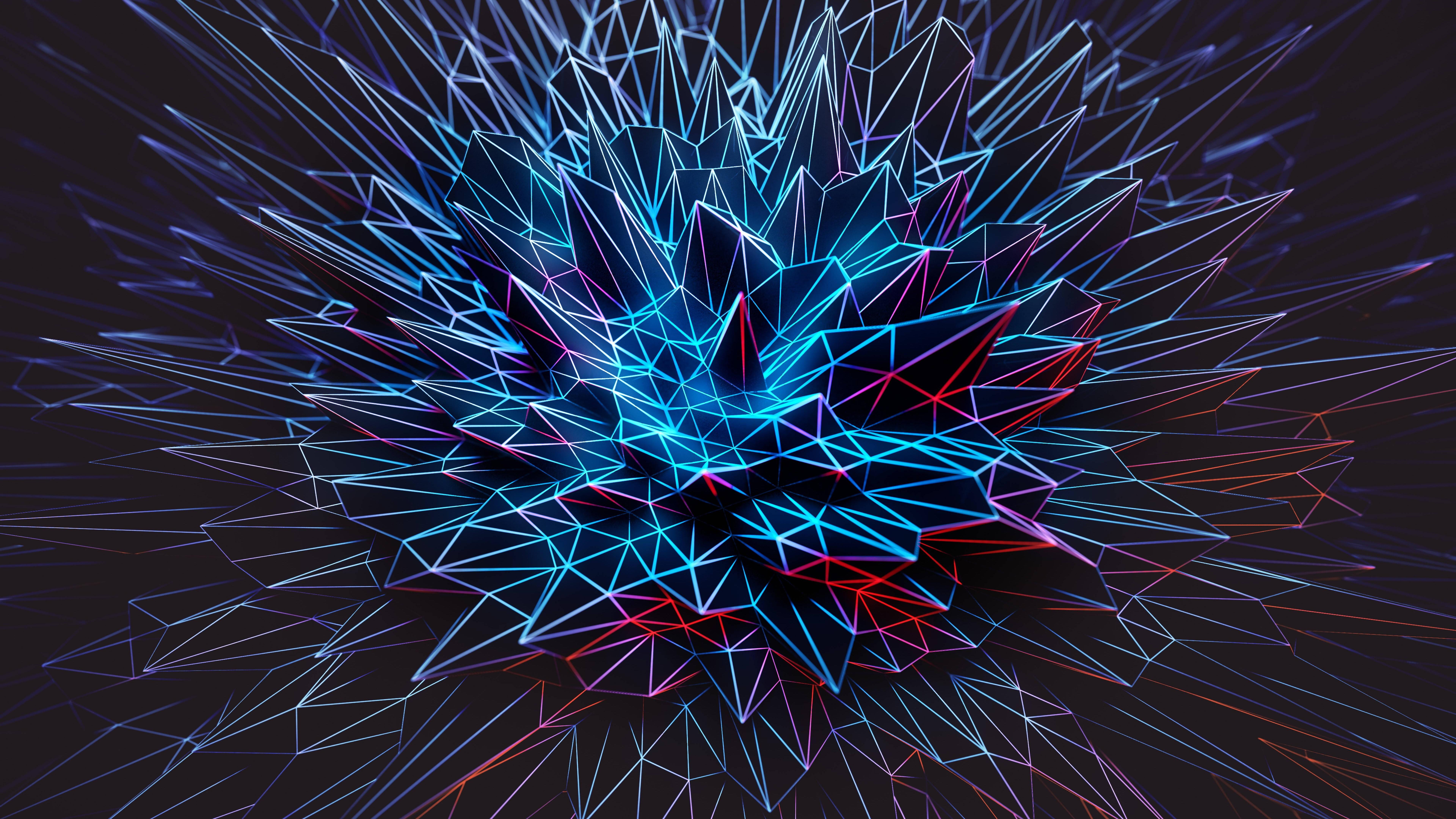 Abstract Geometric Art Desktop 4K — 7680x4320 wallpaper