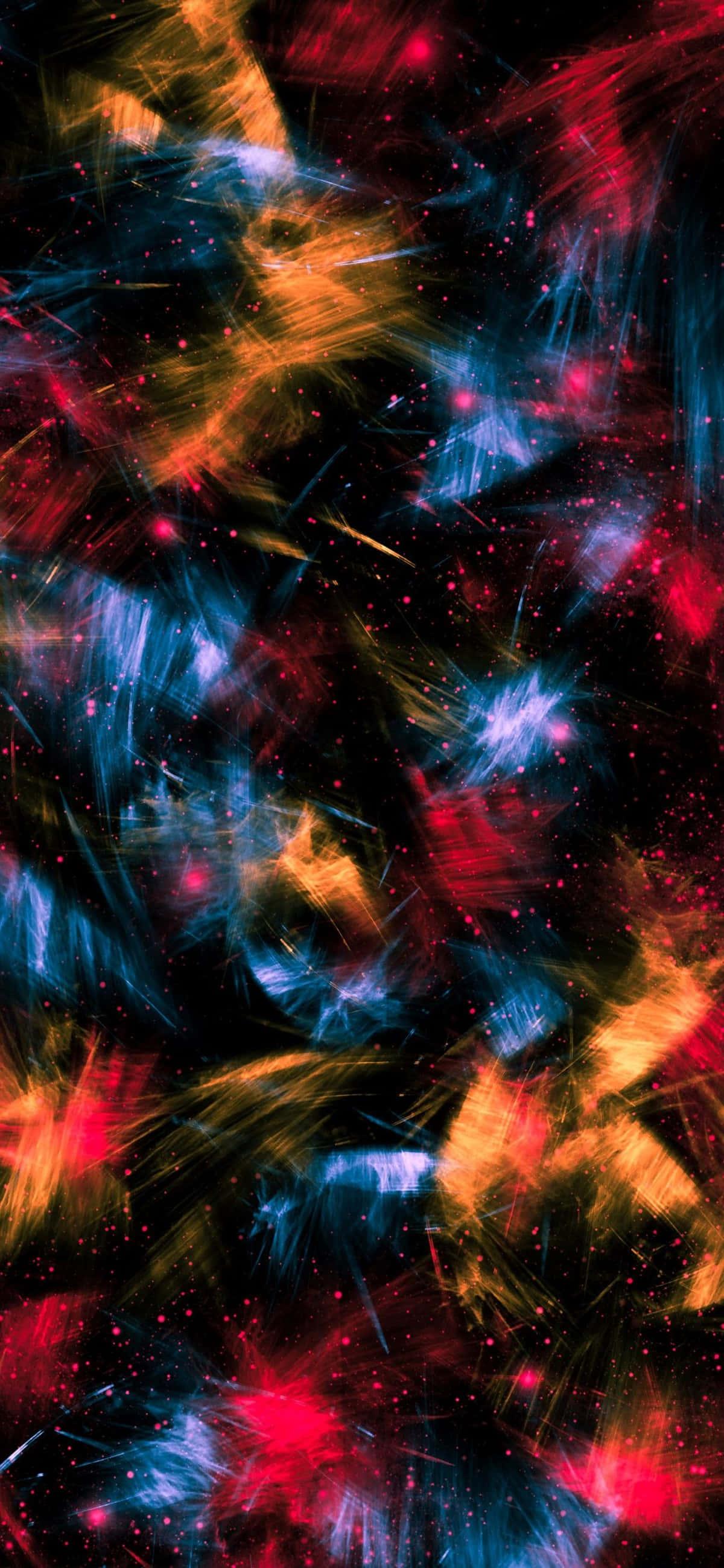 Abstract Light Formation Colorful 4k Phone — 1200x2598 wallpaper