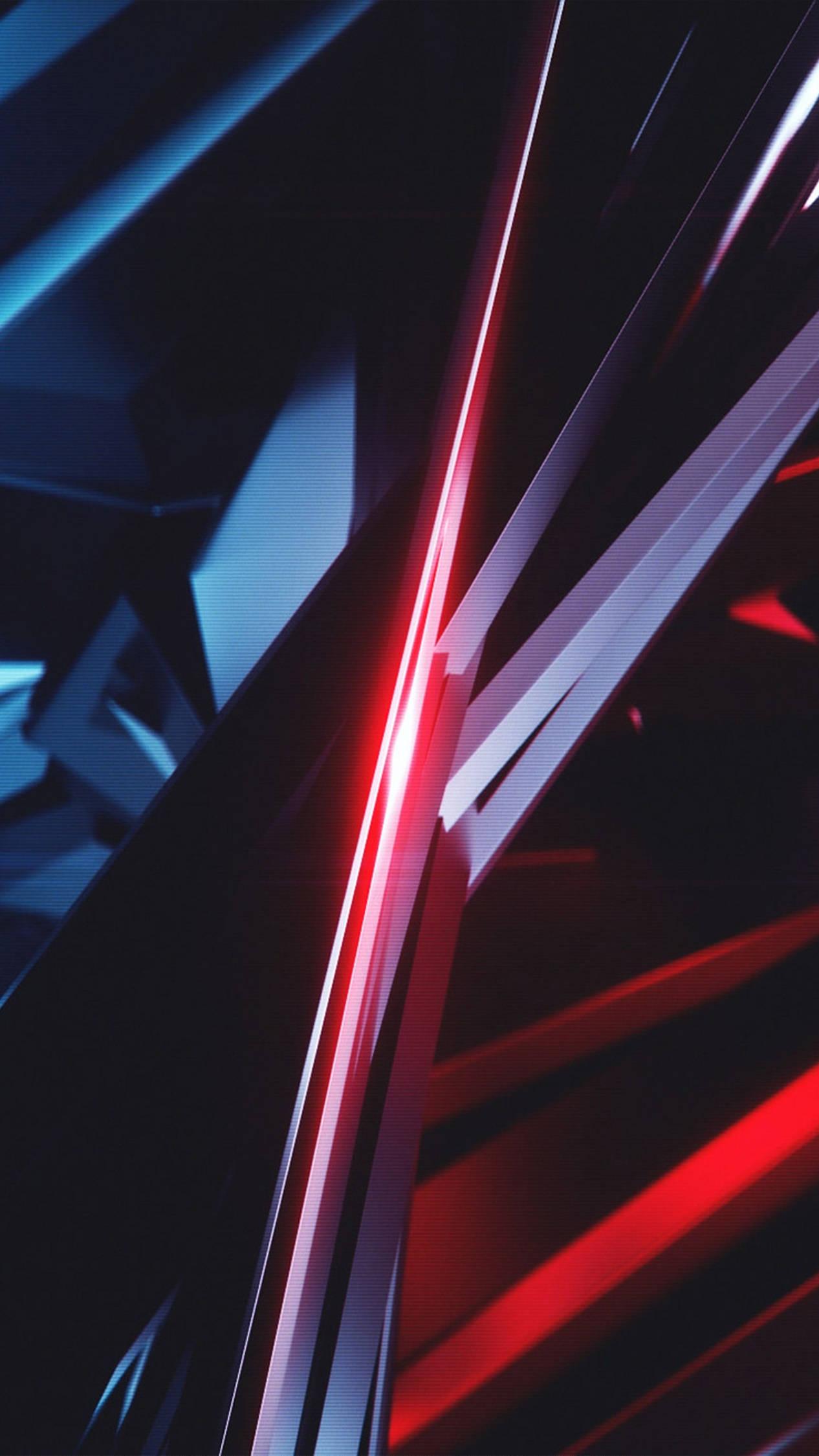 Abstract Neon Red Metal Wallpaper with Abstract Android Logo in 4K Quality — 1266x2250 wallpaper