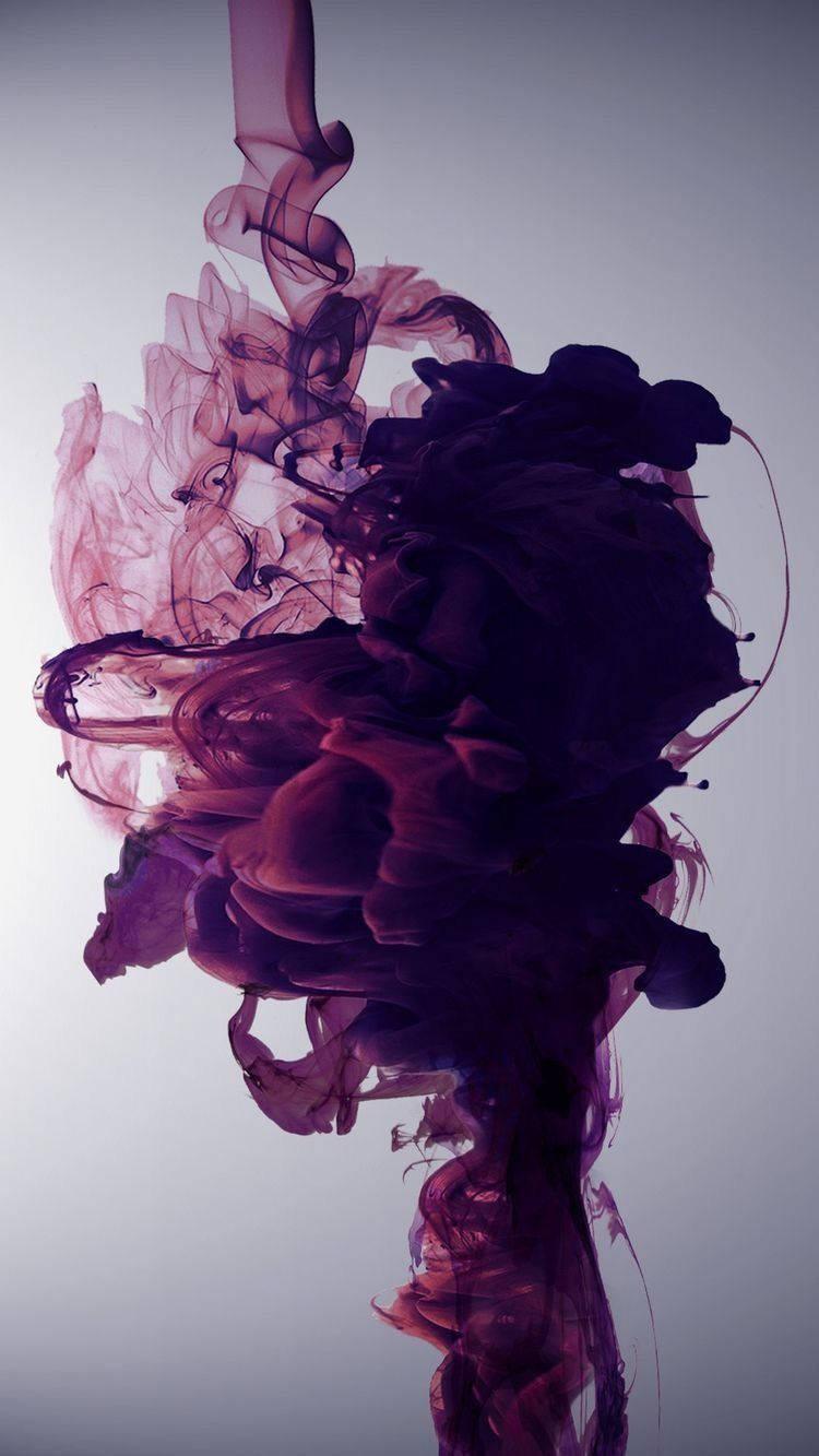 Abstract Purple Smoke Art Mobile
