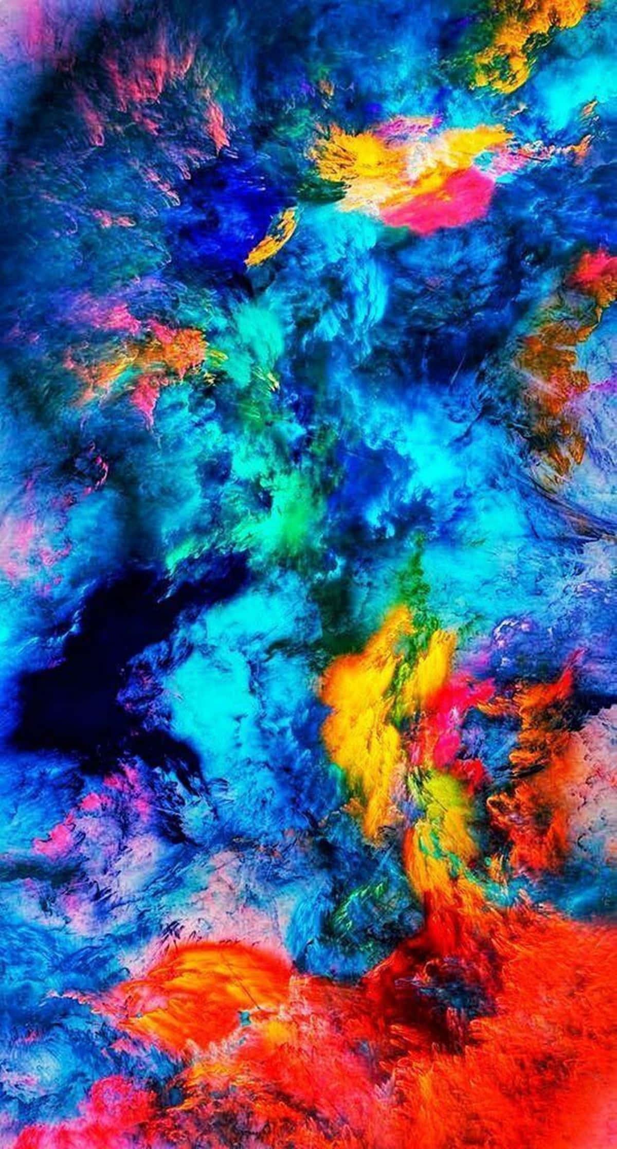 Abstract Smoke Colorful 4k Phone — 1200x2234 wallpaper