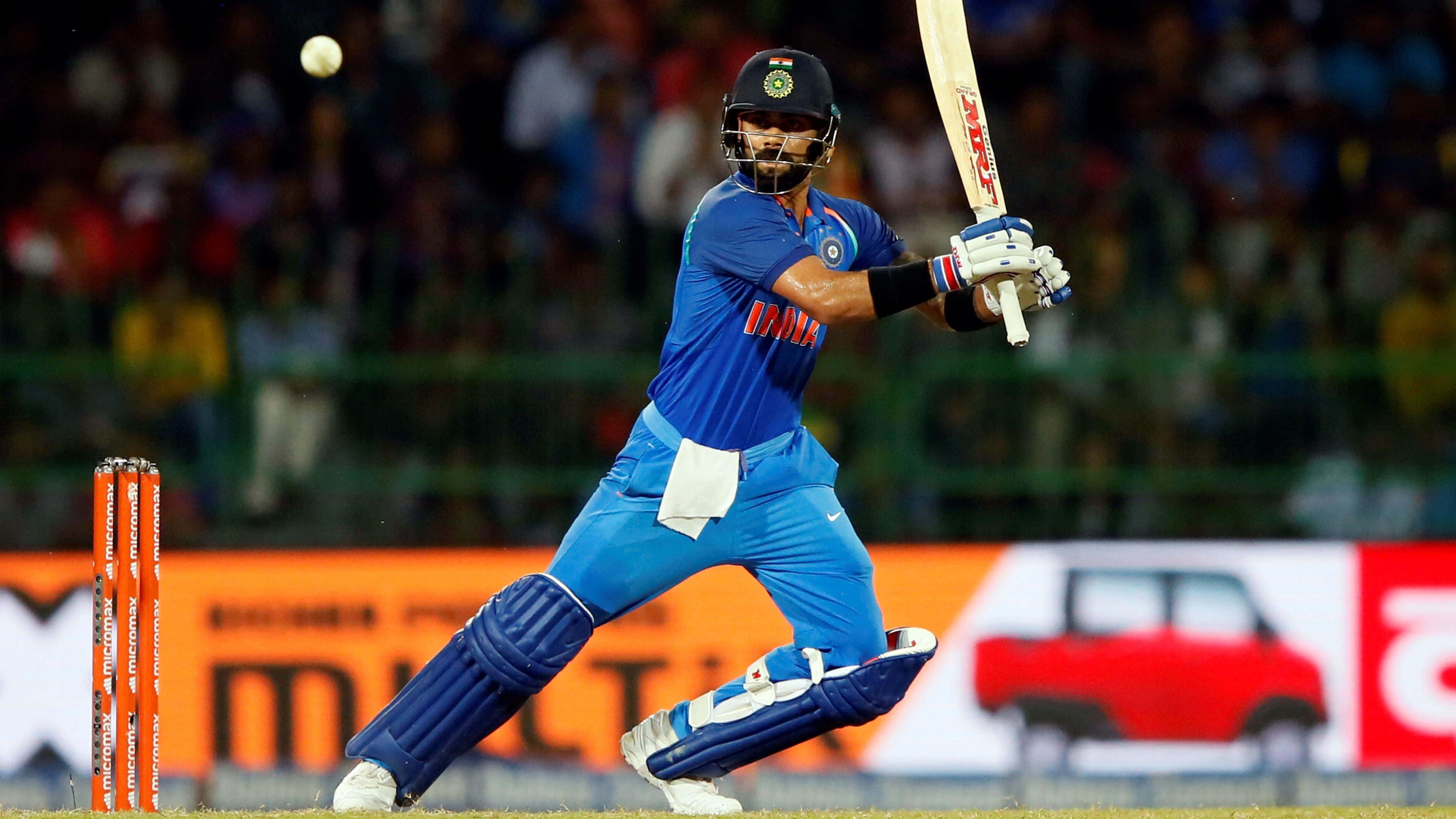 Ace Indian Cricketer Virat Kohli taking a bow