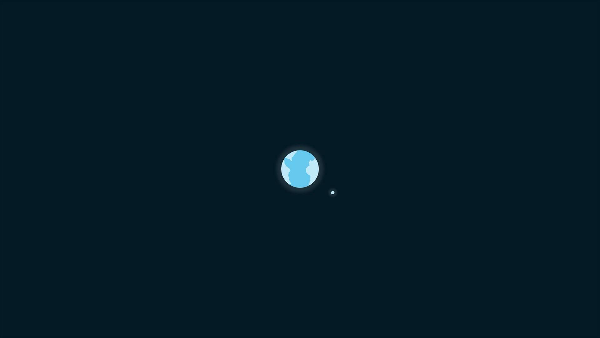 Admiring the Beauty of Earth and Moon — 1920x1080 wallpaper