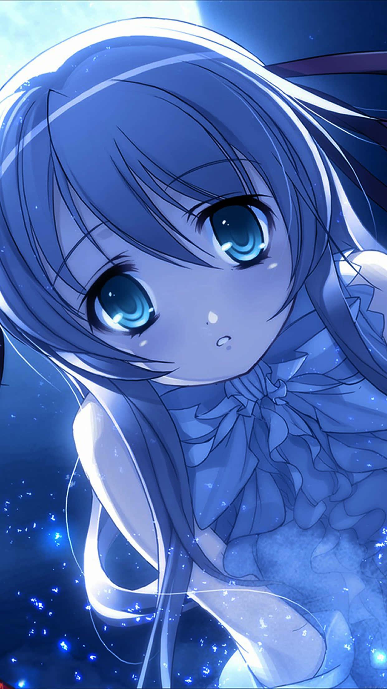 Adorable Anime Character Spreading Love and Joy — 1242x2208 wallpaper