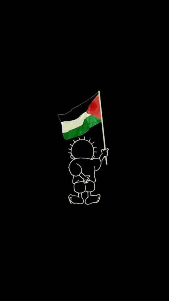 Adorable Cartoon Depiction of Palestine Flag — 720x1280 wallpaper