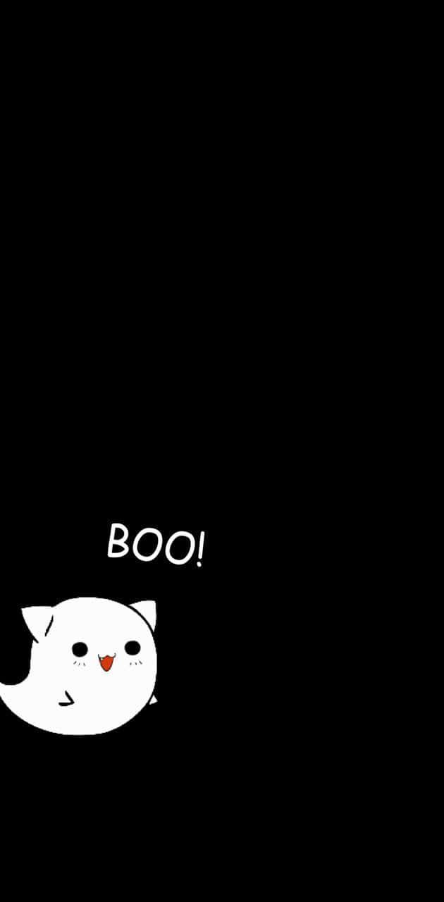 Adorable cartoon ghost looking for friendship — 630x1280 wallpaper