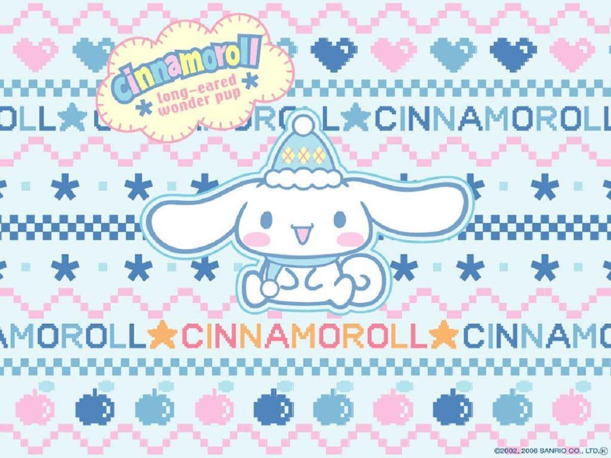 Adorable Cinnamoroll Riding a Rainbow