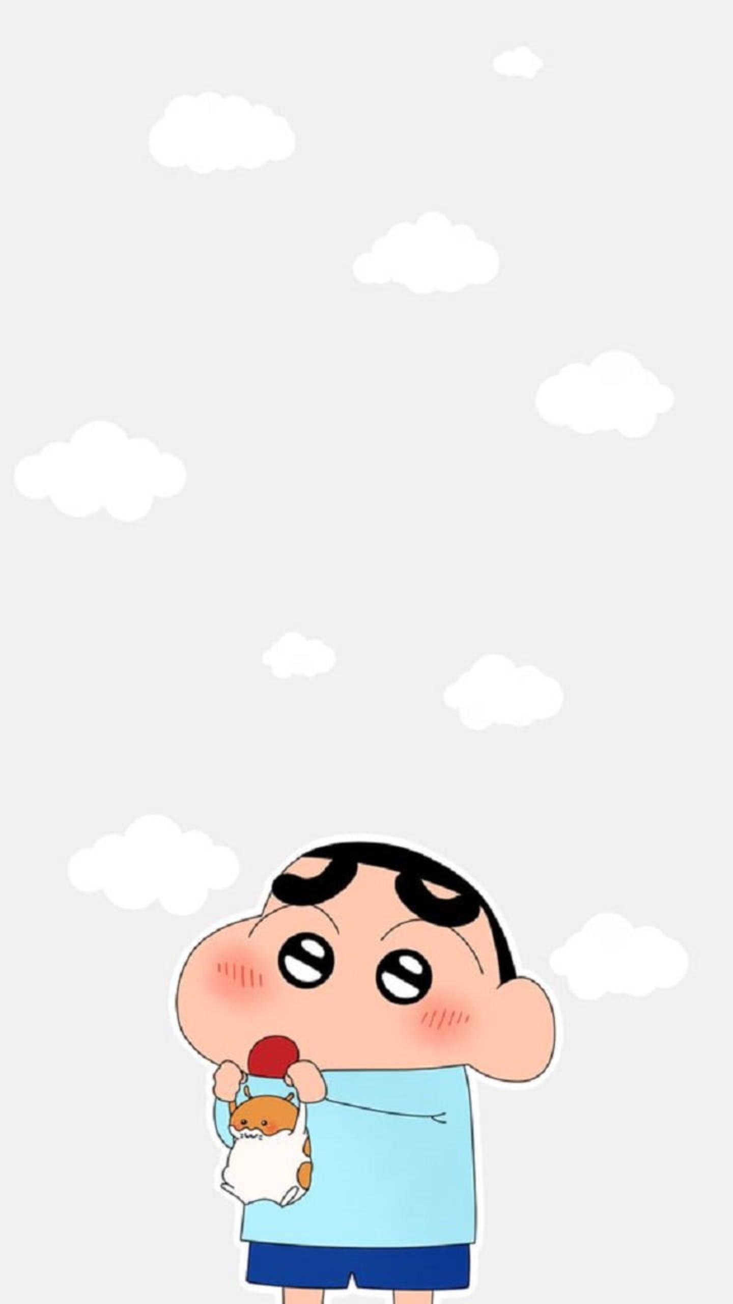 Adorable Hamster With Shinchan Aesthetic — 1440x2560 wallpaper