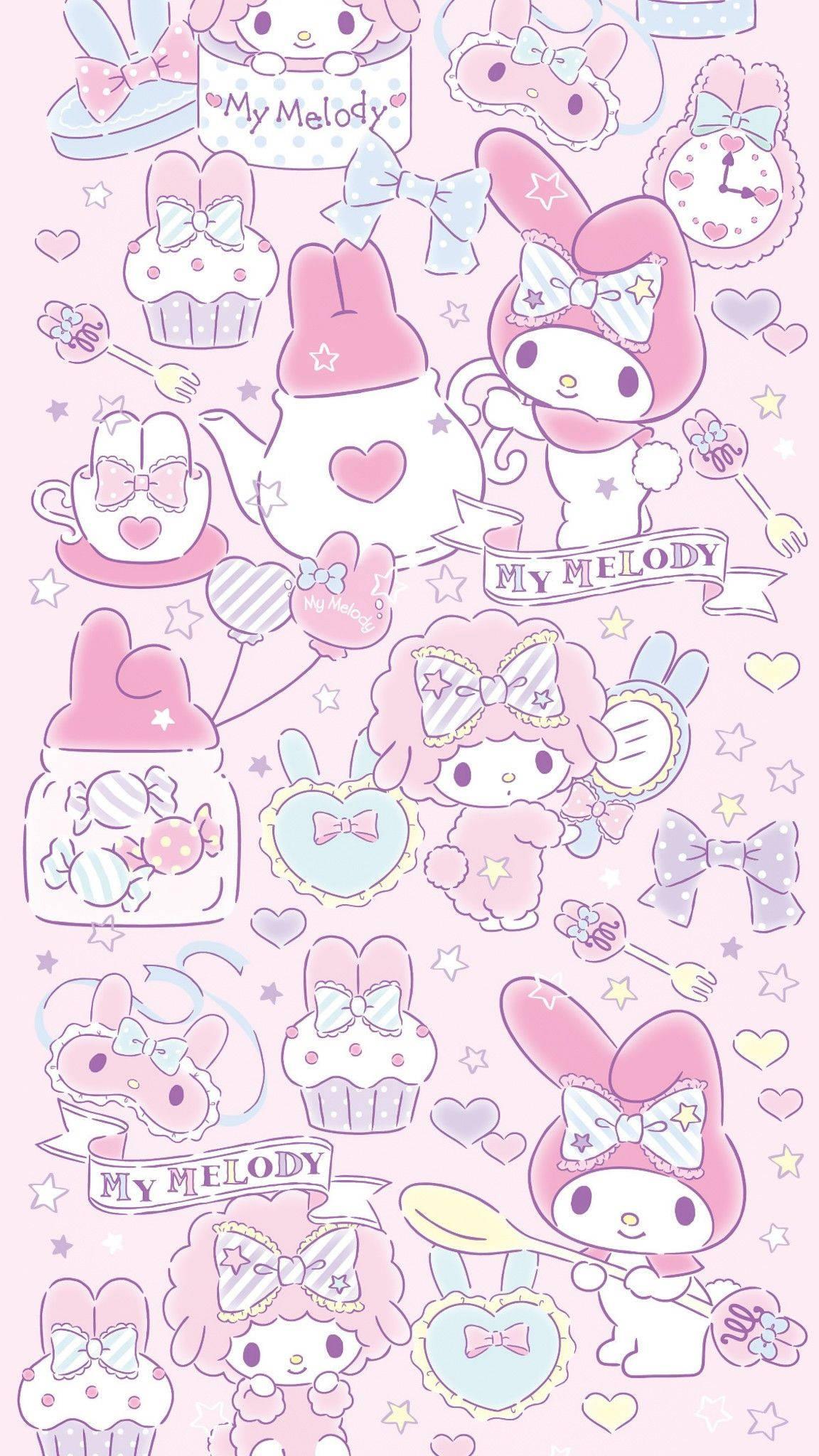 Adorable My Melody — 1152x2048 wallpaper