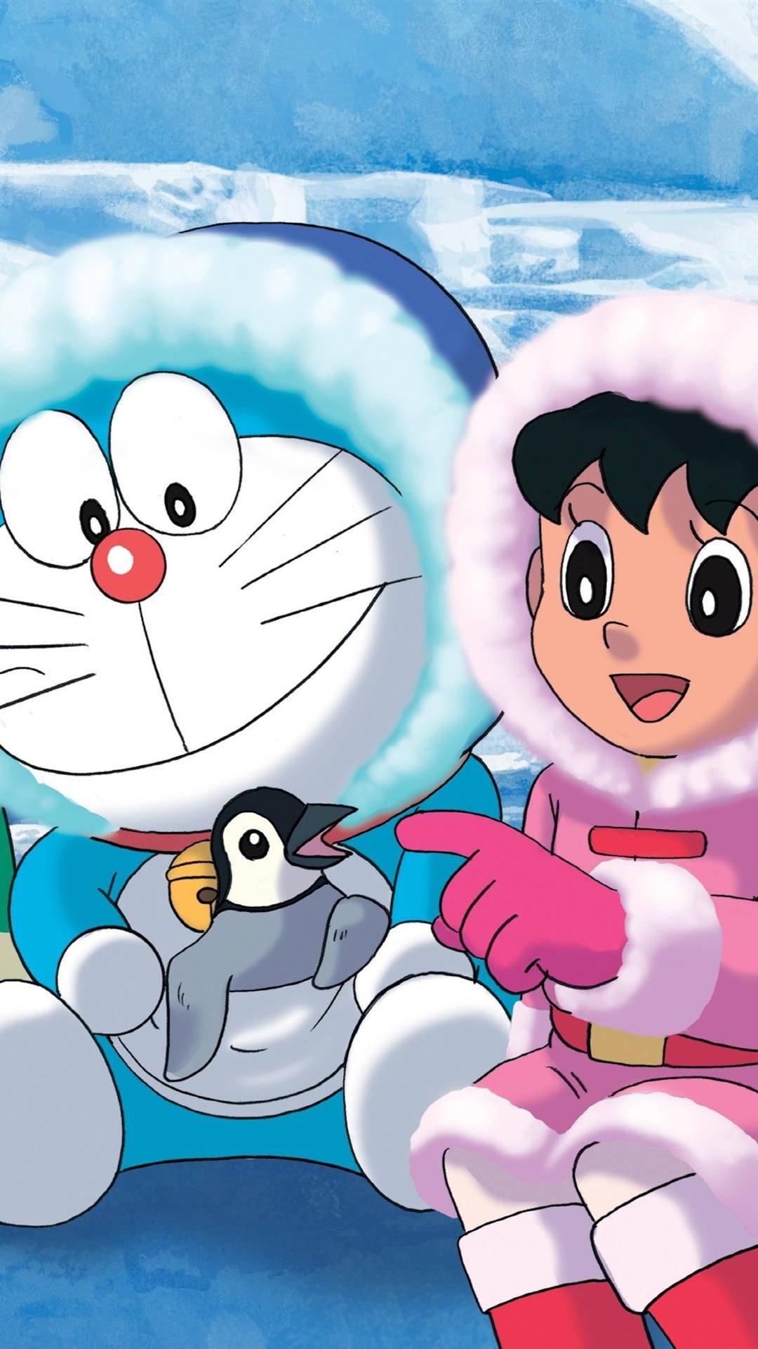 Adorable Shizuka And Doraemon iPhone — 1080x1920 wallpaper