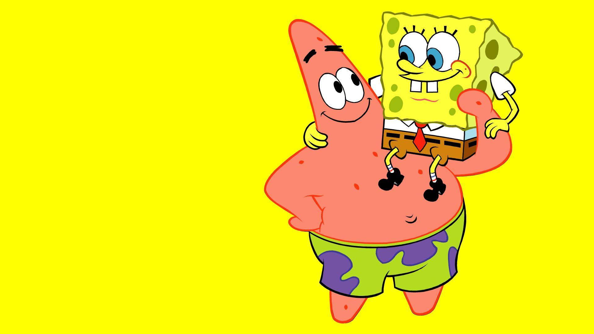 Adorable Spongebob and Patrick — 1920x1080 wallpaper