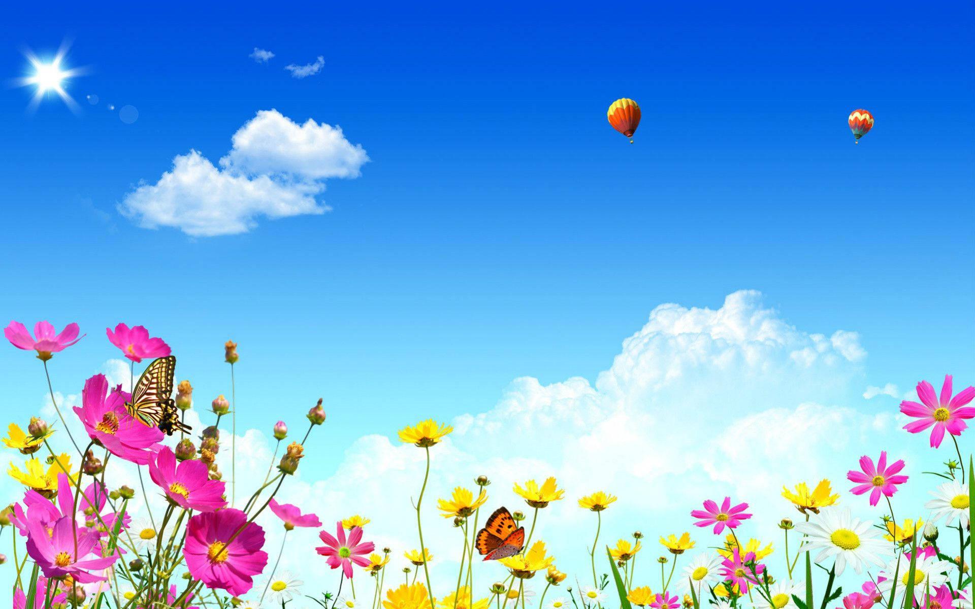 Adventure Awaits - Take in the Splendor of the Landscape from a Hot Air Balloon — 1920x1200 wallpaper