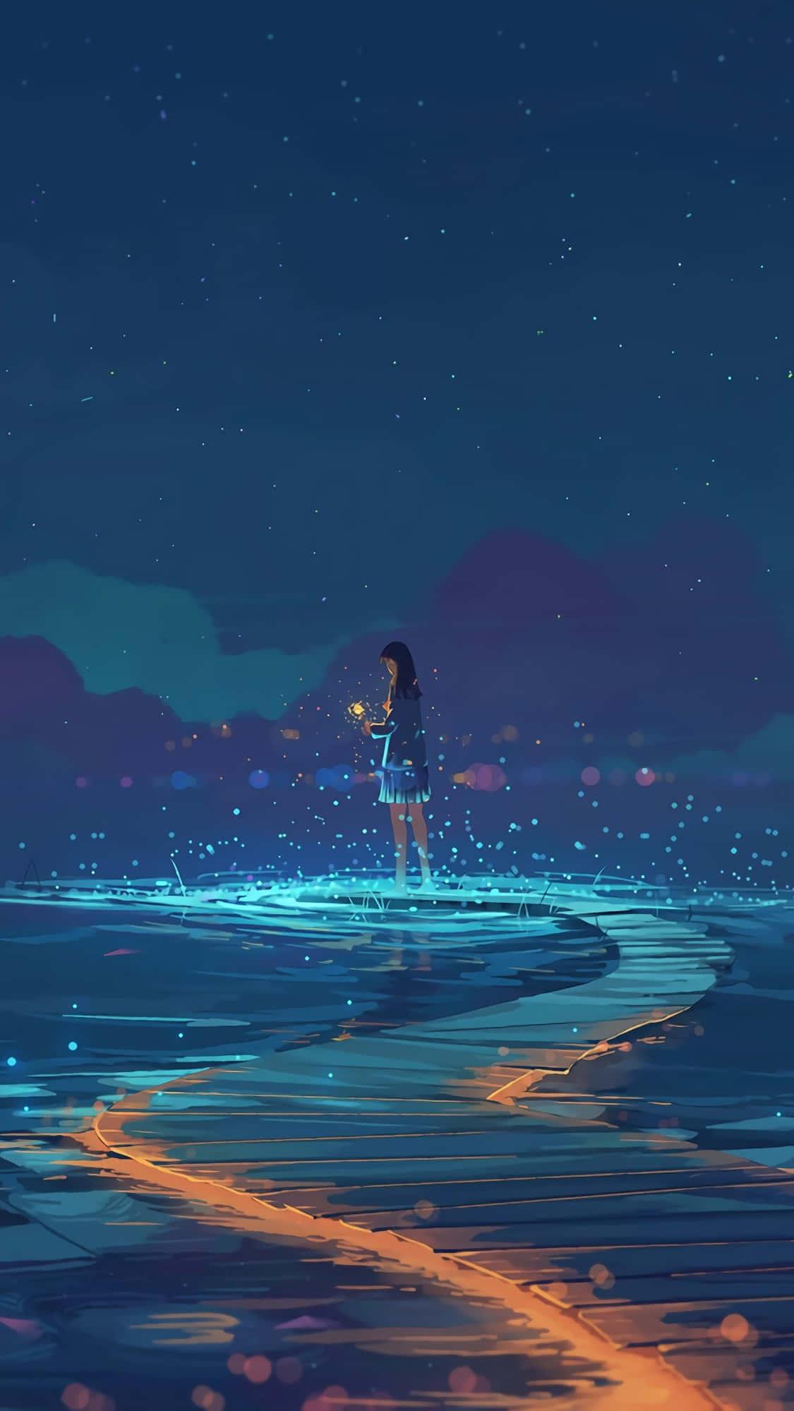 Aesthetic Anime Scene — 1125x1999 wallpaper