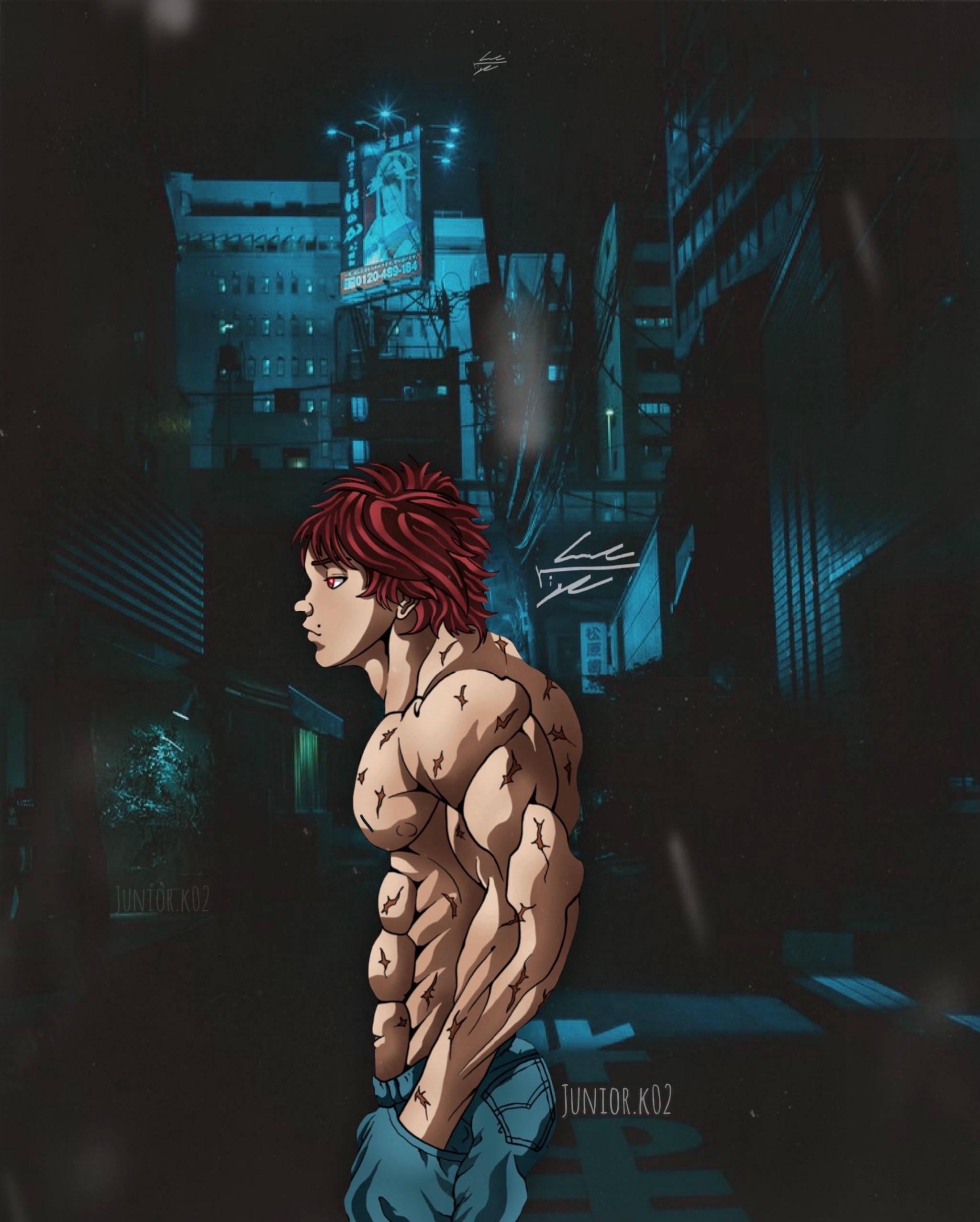 Aesthetic Baki Hanma In Street — 2048x2554 wallpaper