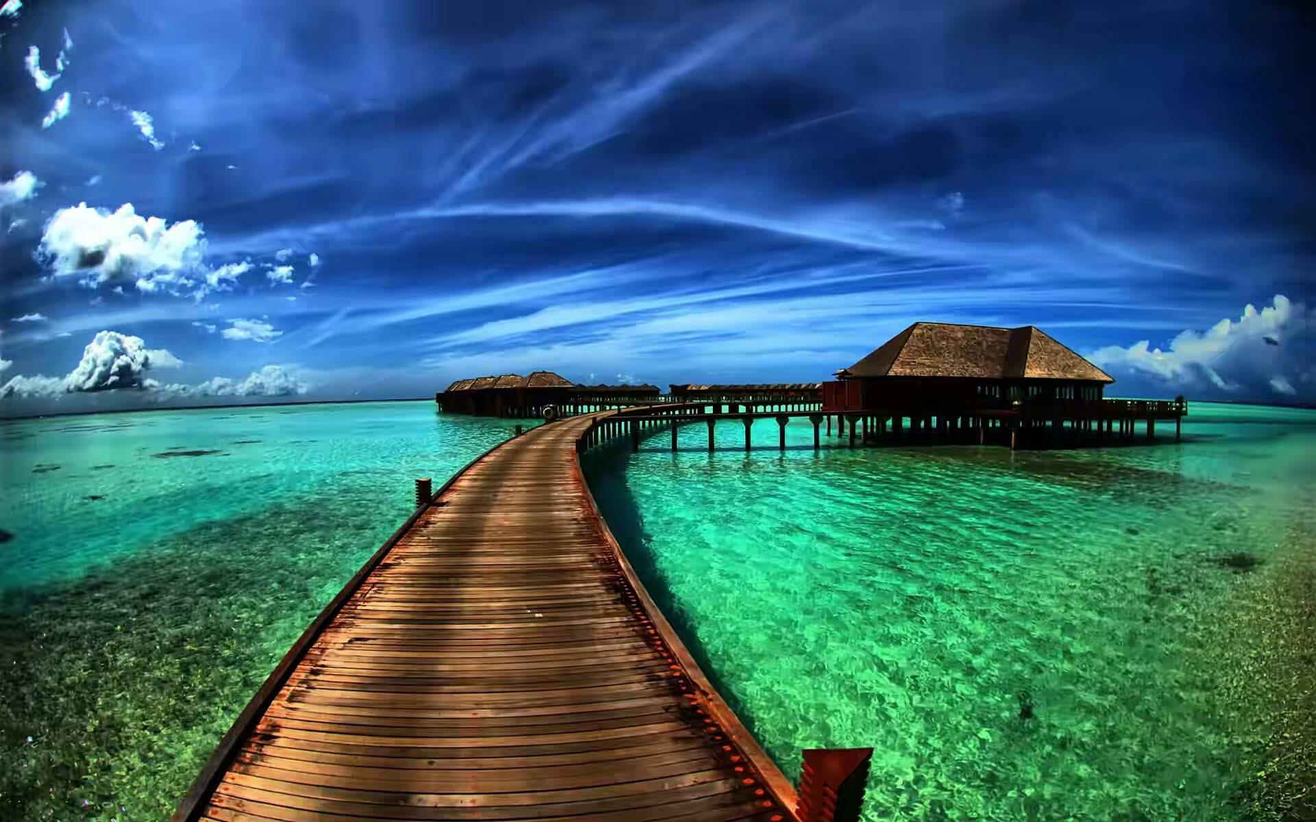 Aesthetic Beach Nature — 1920x1200 wallpaper