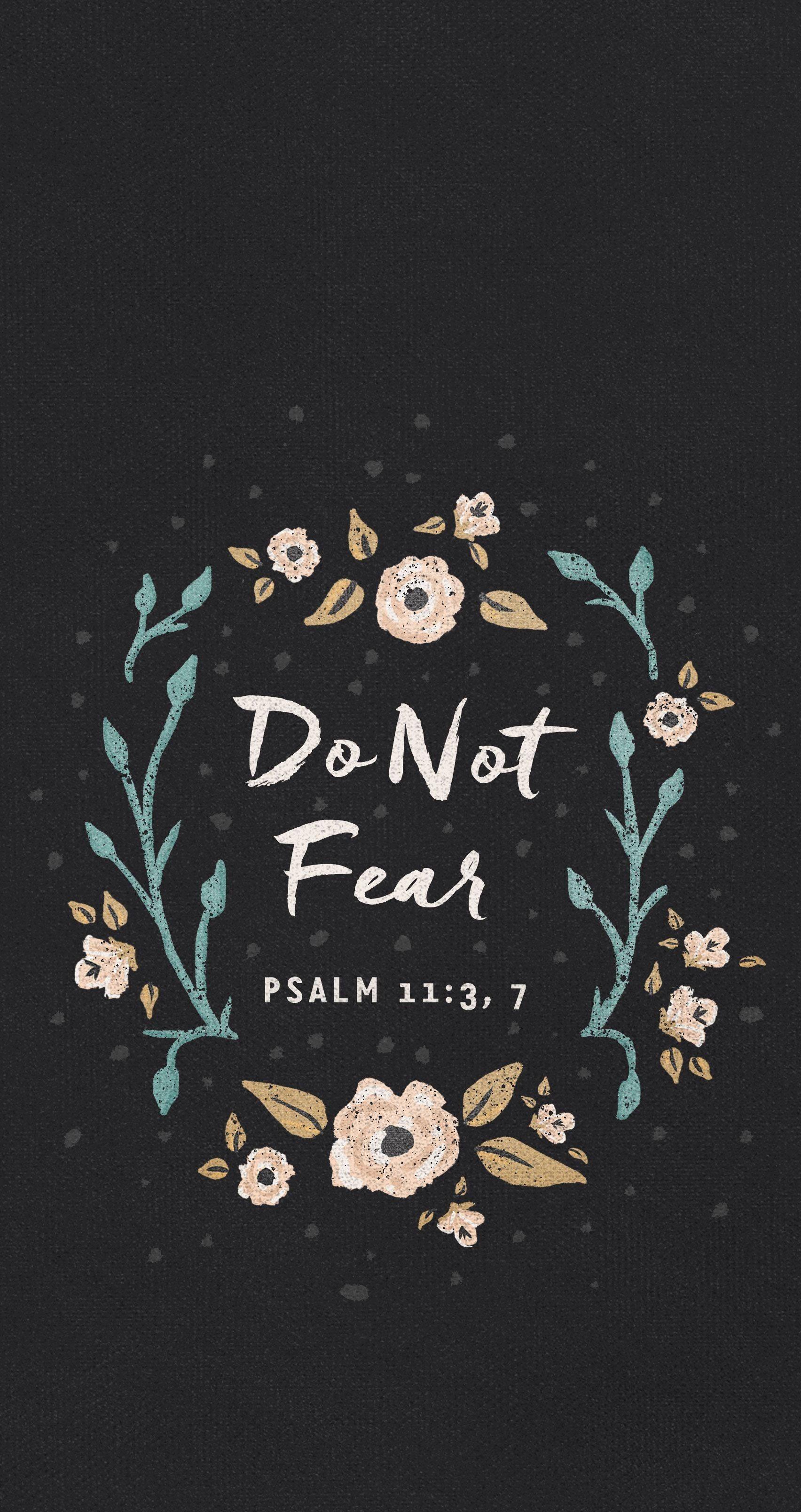 Aesthetic Bible Verse Do Not Fear — 1704x3216 wallpaper