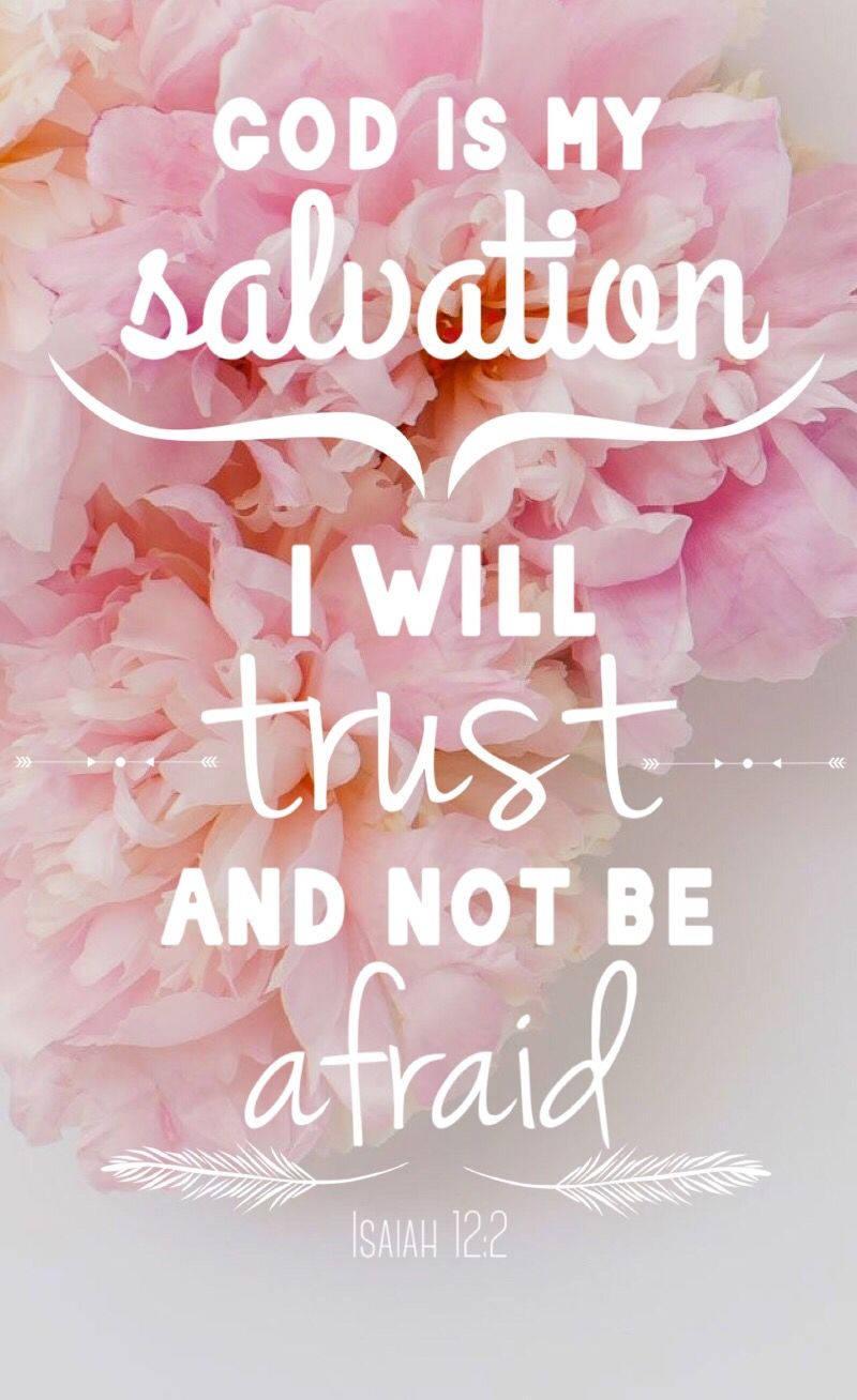 Aesthetic Bible Verse Isaiah 12:2 — 800x1308 wallpaper