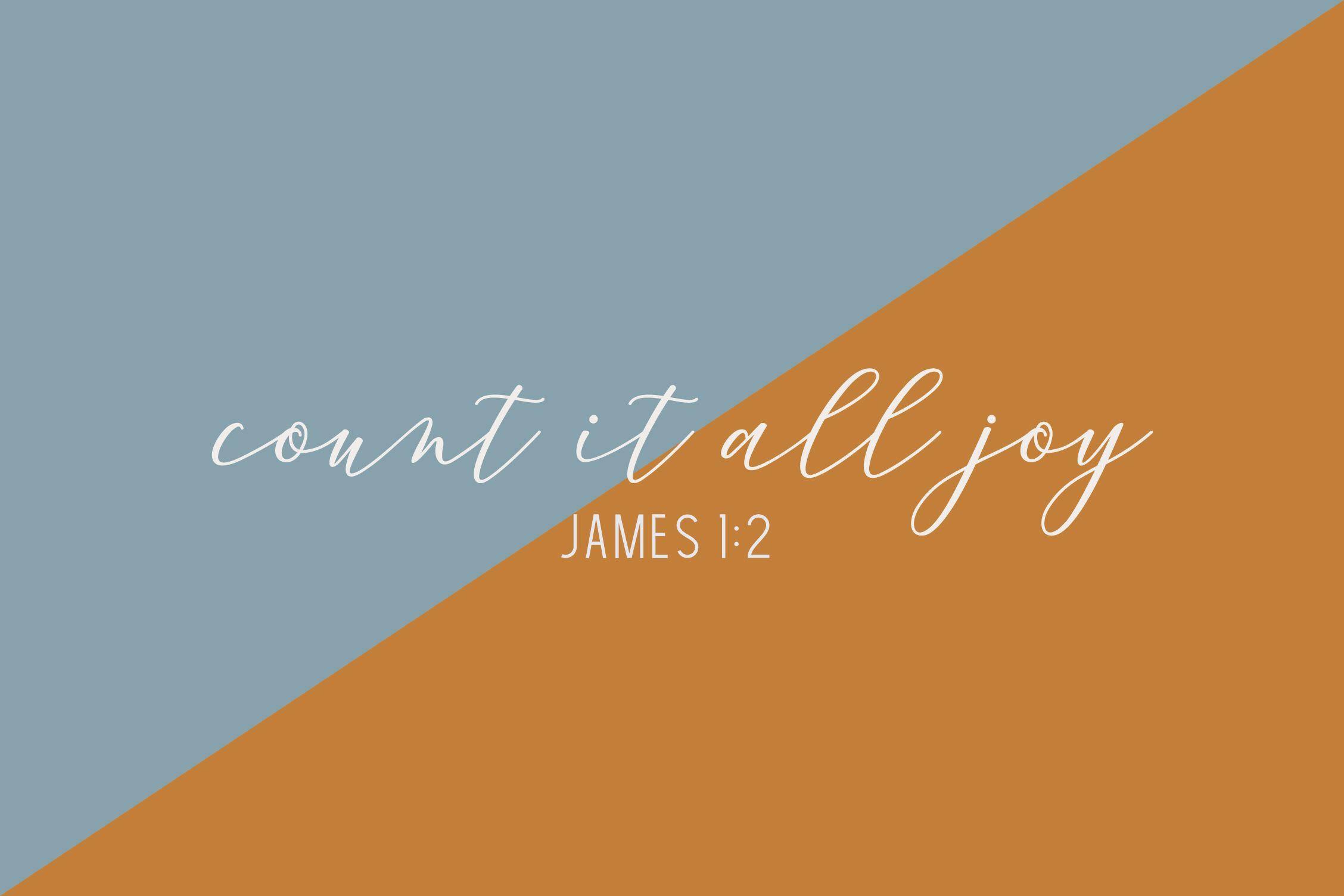 Aesthetic Bible Verse James 1:2 — 2256x1504 wallpaper