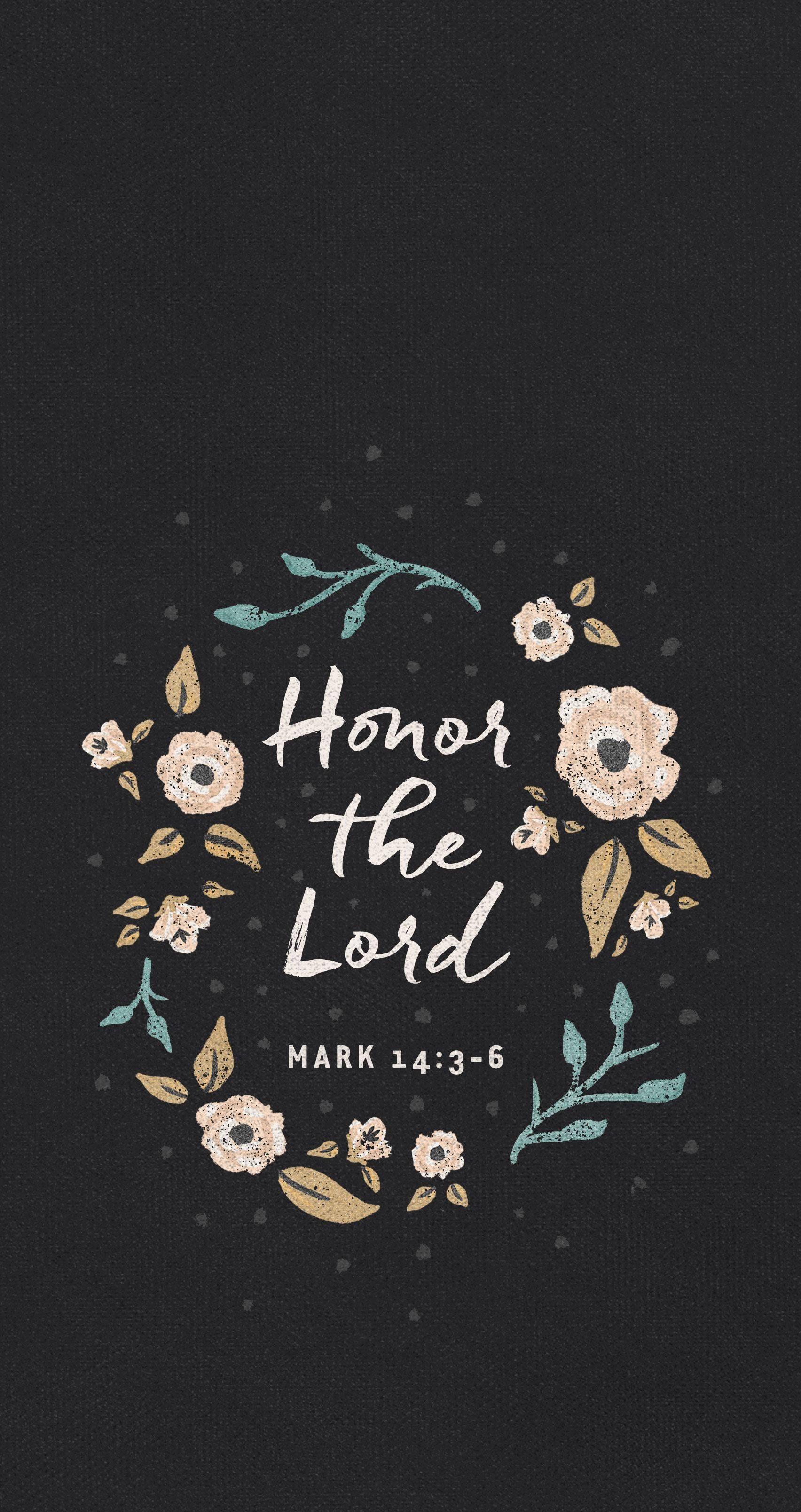 Aesthetic Bible Verse Mark 14:3 — 1704x3216 wallpaper