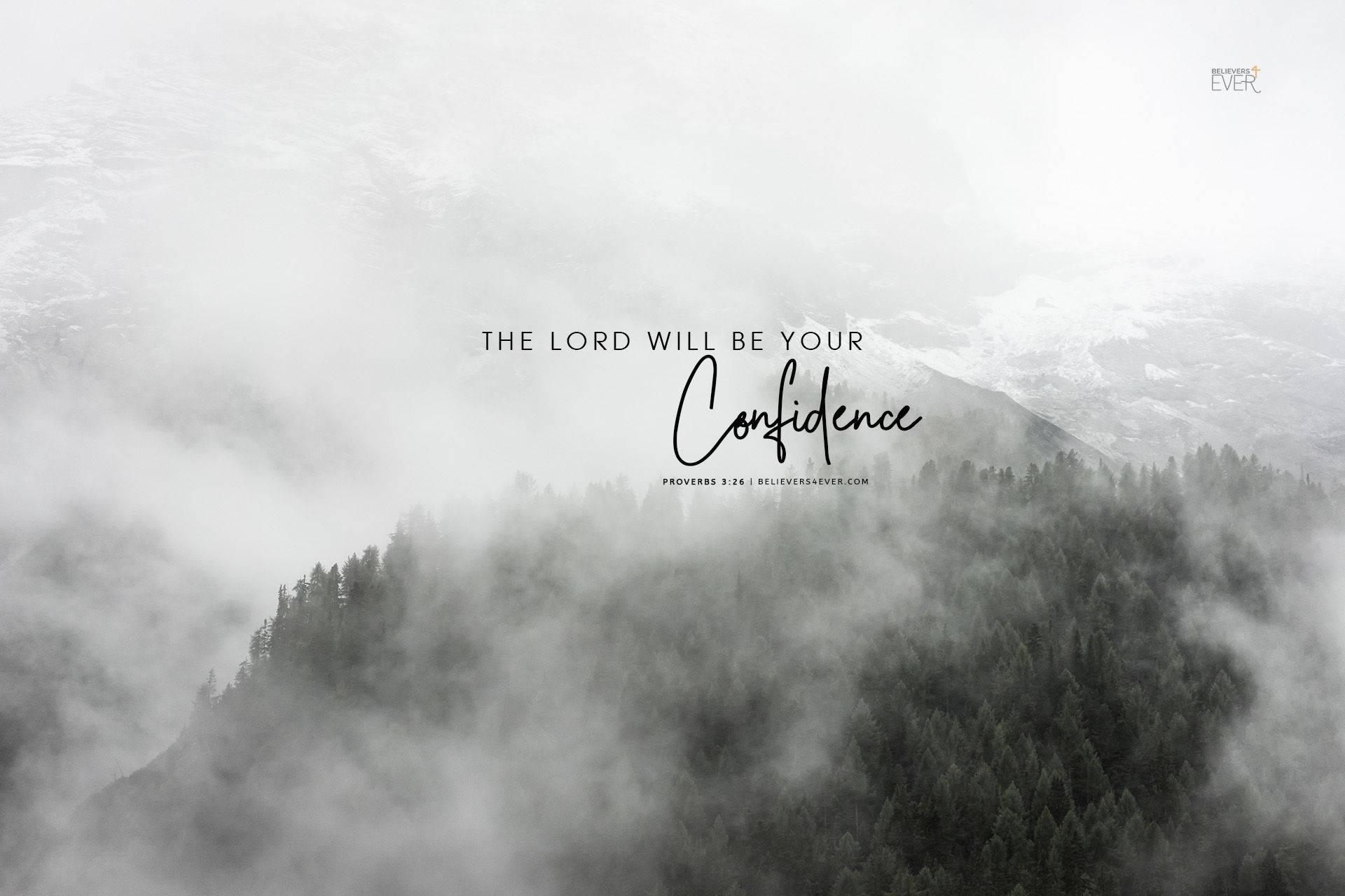 Aesthetic Bible Verse Proverbs 3:26 — 1920x1280 wallpaper