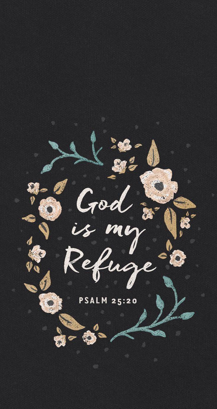 Aesthetic Bible Verse Psalms 25:20 — 736x1389 wallpaper