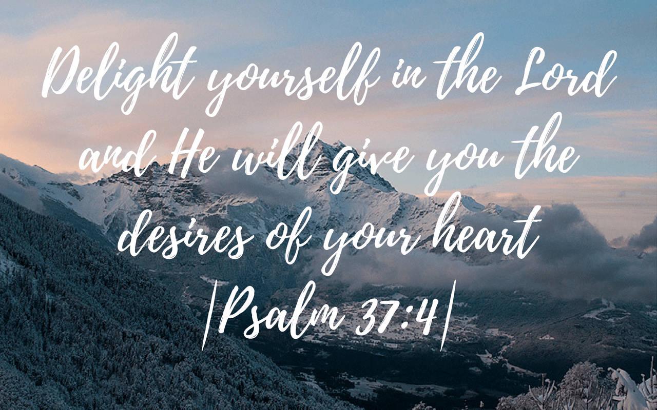 Aesthetic Bible Verse Psalms 37:4 — 1280x800 wallpaper