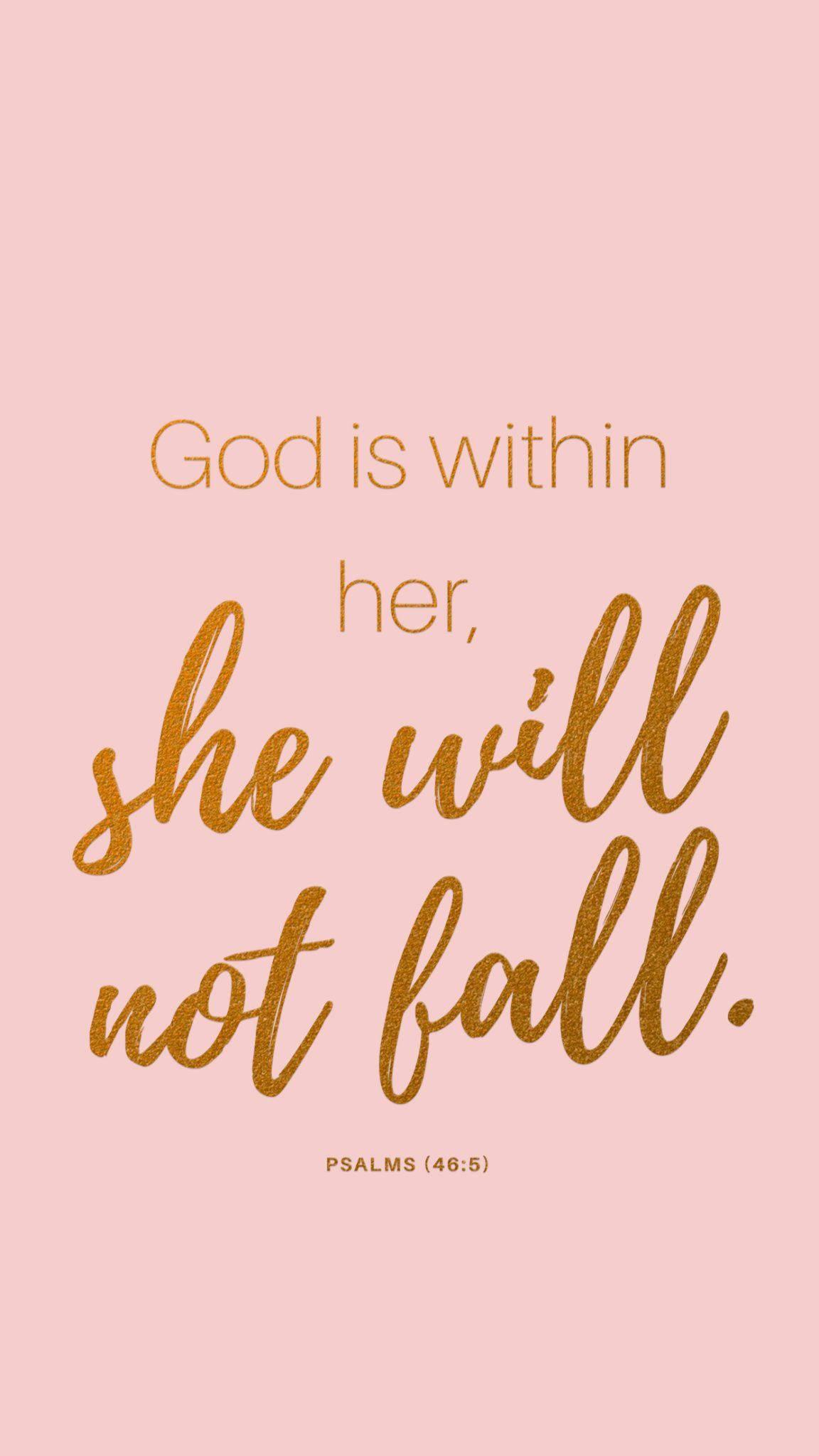 Aesthetic Bible Verse Psalms 48:5 — 1152x2048 wallpaper