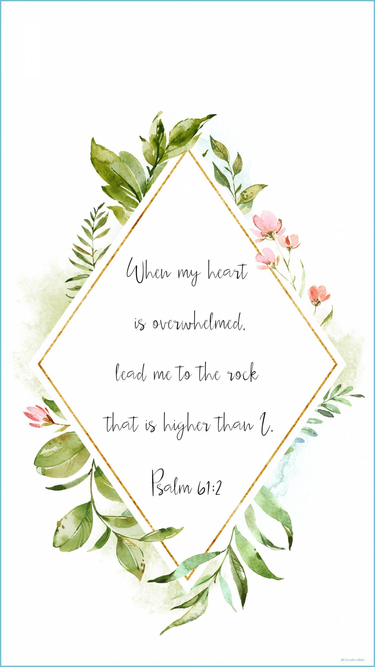 Aesthetic Bible Verse Psalms 61:2 — 1204x2141 wallpaper