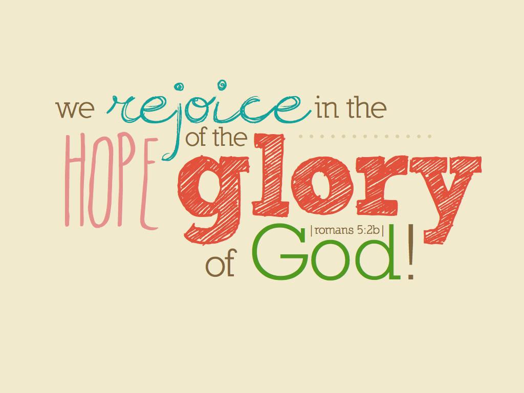 Aesthetic Bible Verse Romans 5:2 — 1024x768 wallpaper