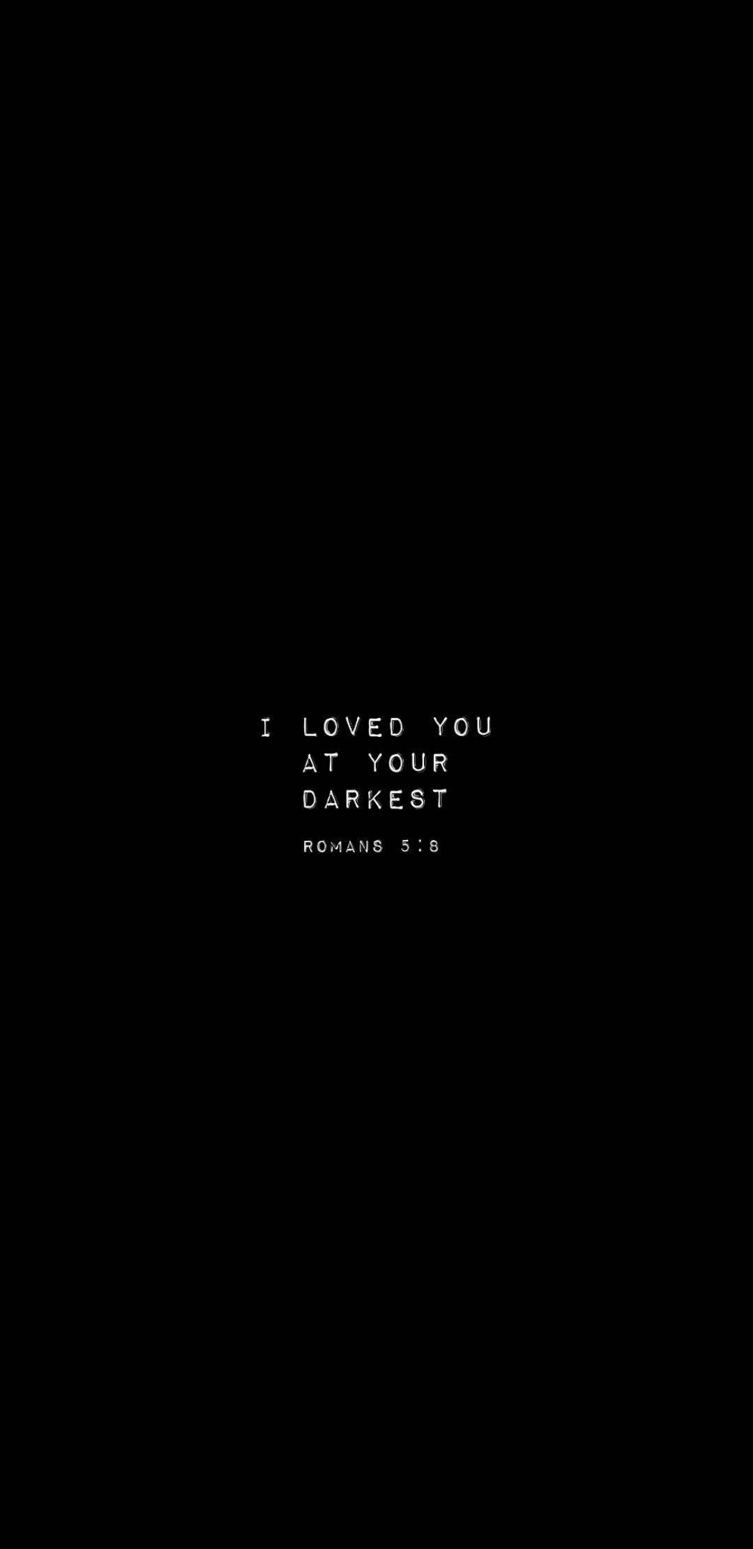 Aesthetic Bible Verse Romans 5:8 — 1080x2220 wallpaper