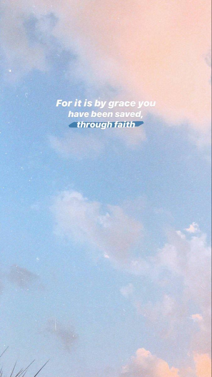Aesthetic Bible Verse Saved — 676x1200 wallpaper