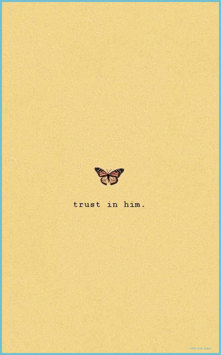 Aesthetic Bible Verse Trust In Him — 776x1241 wallpaper
