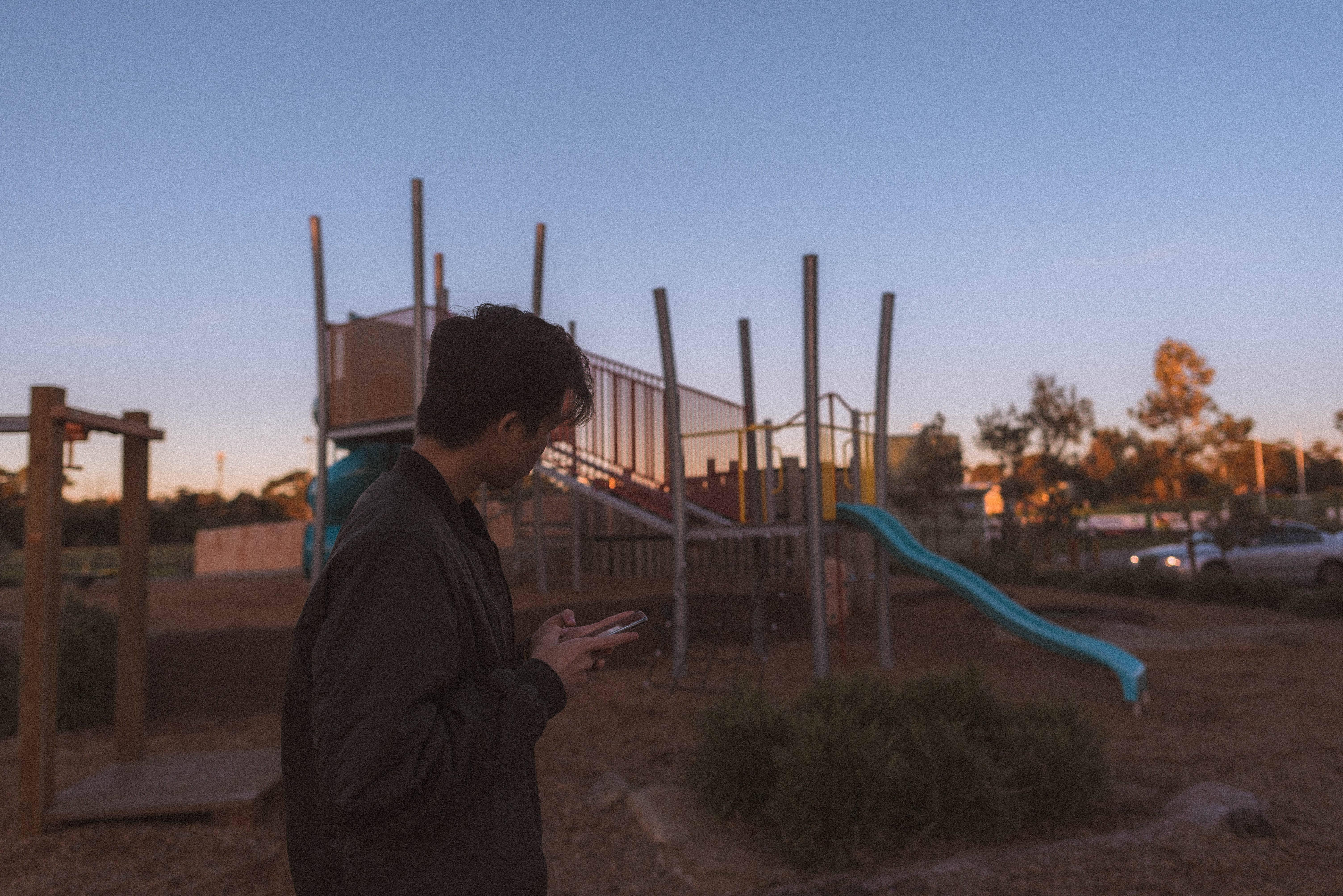 Aesthetic Boy At Playground — 6016x4016 wallpaper