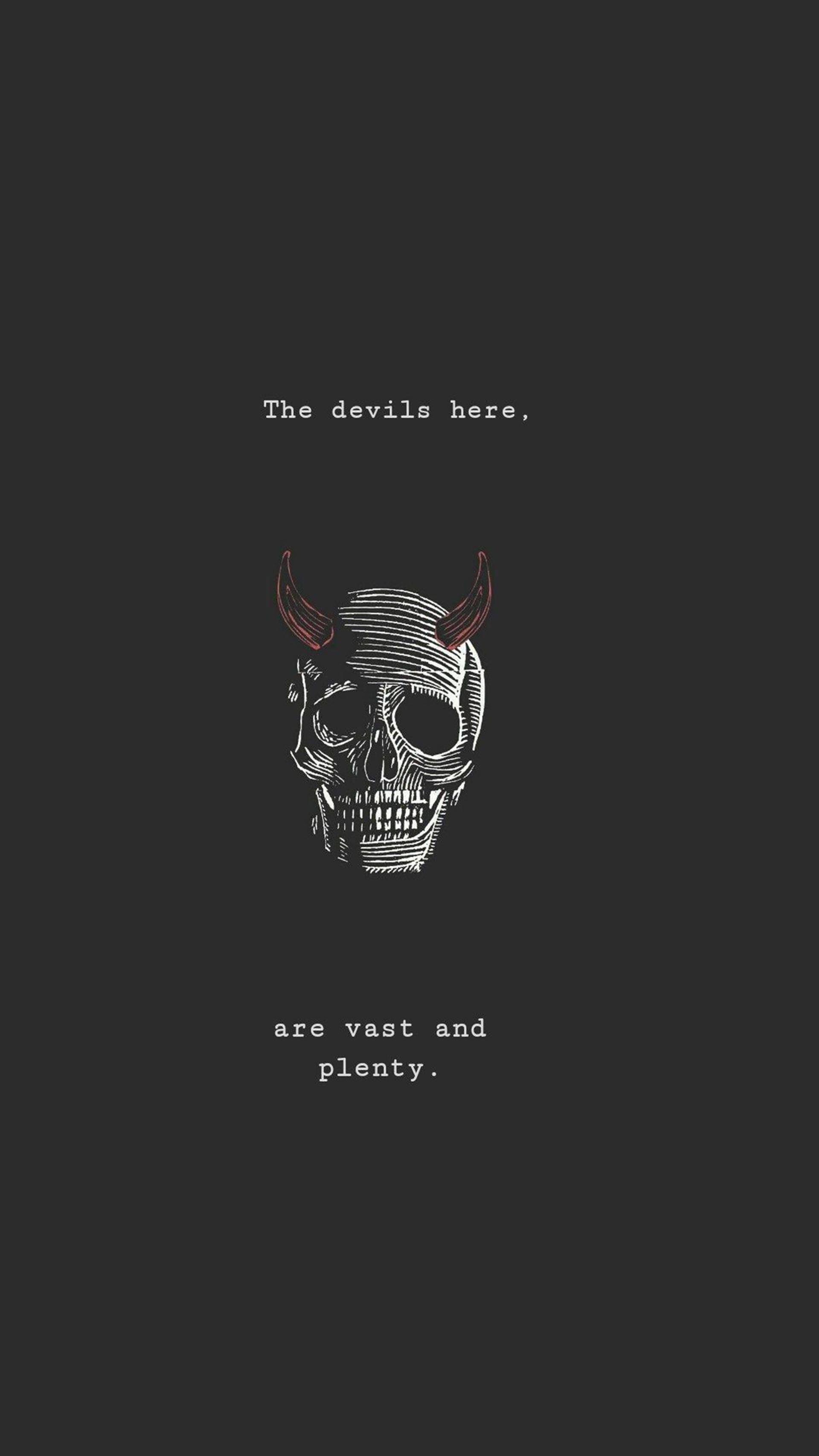 Aesthetic Boy Devil Skull — 1920x3414 wallpaper