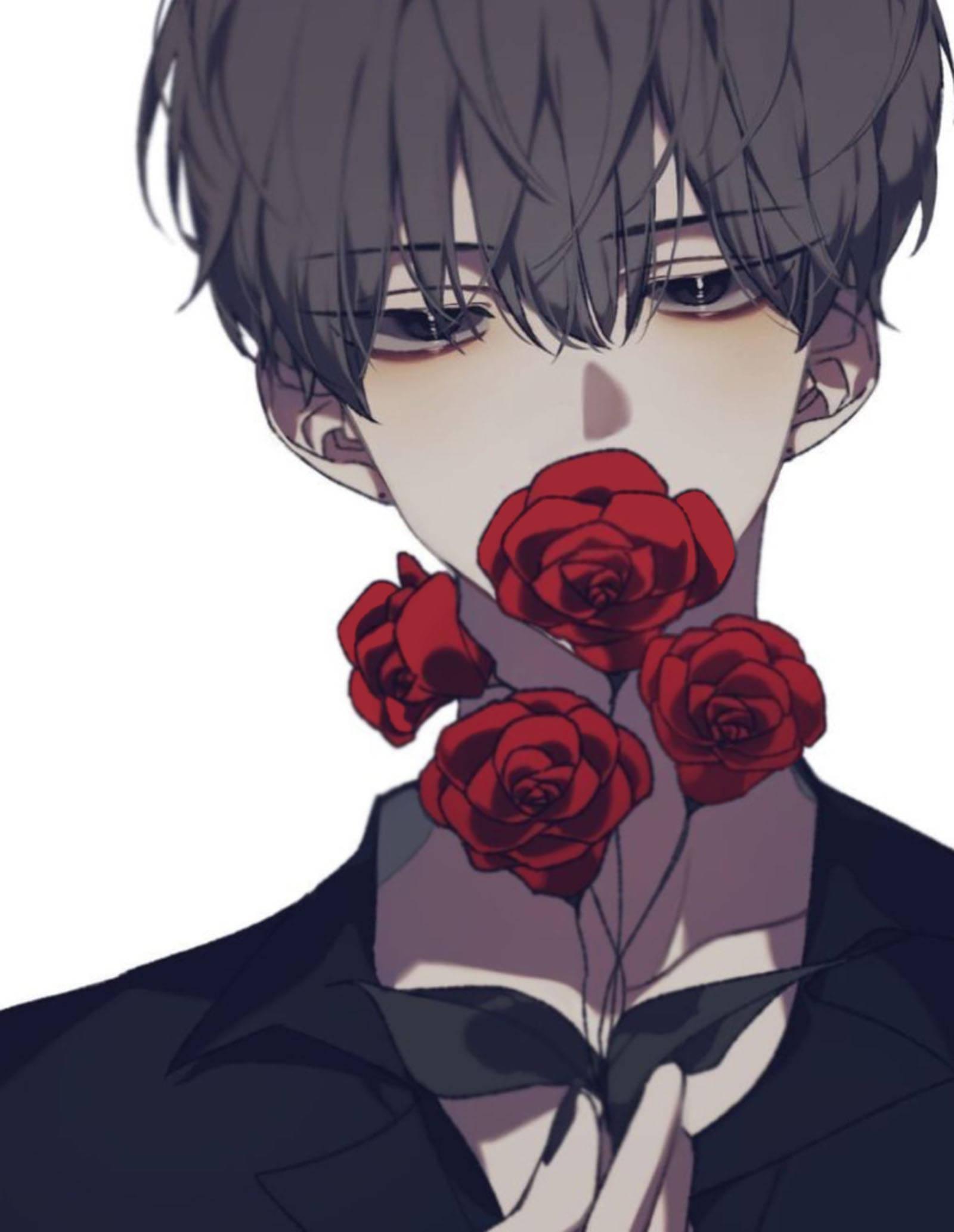 Aesthetic Boy Roses — 1600x2066 wallpaper