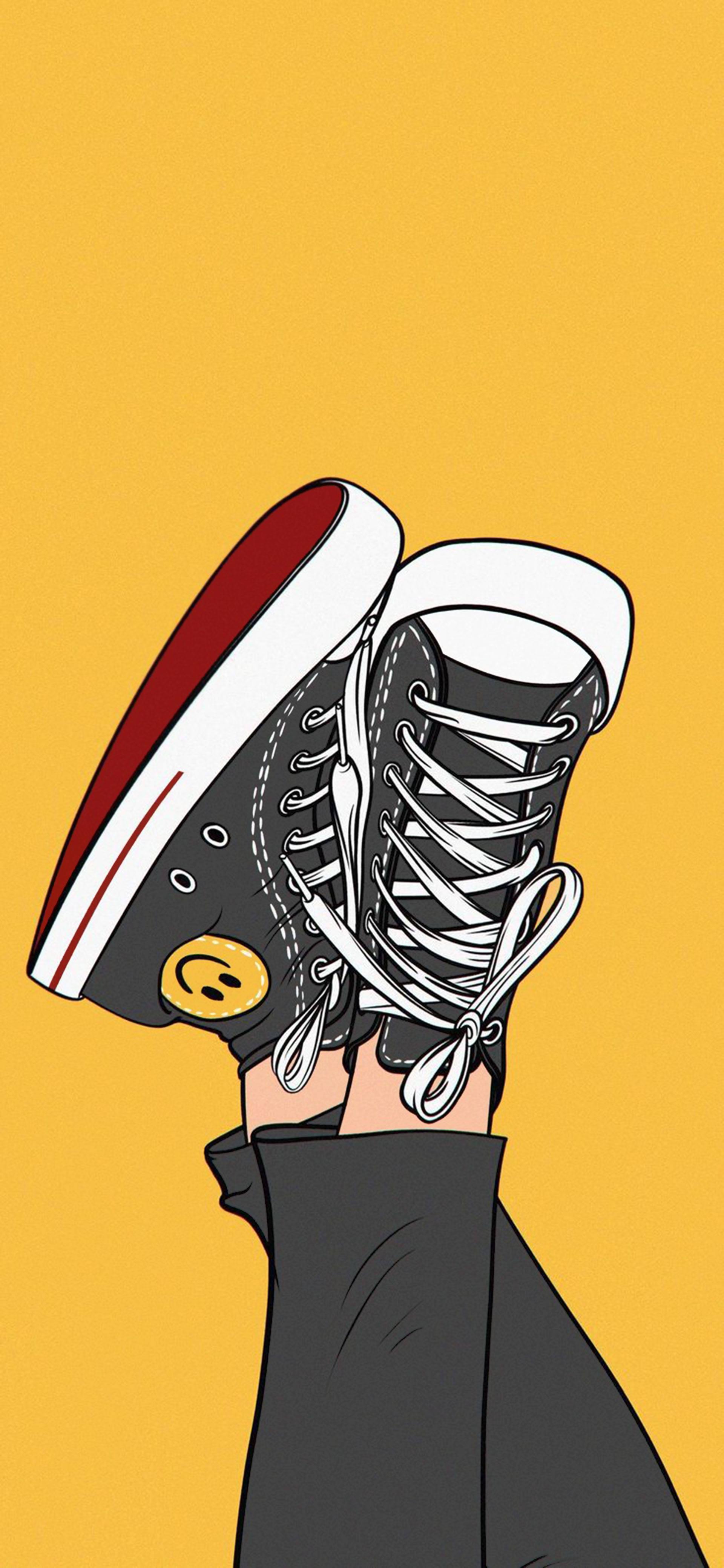 Aesthetic Boy Sneakers — 1920x4158 wallpaper