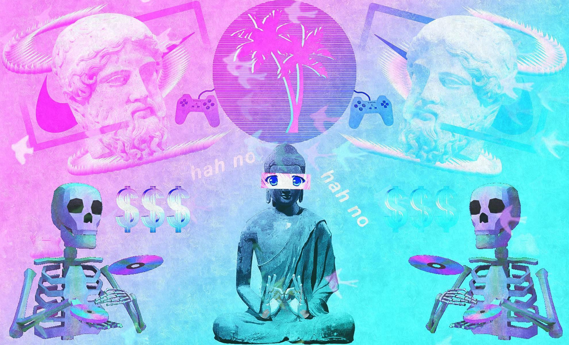 Aesthetic Boy Vaporwave Art — 1980x1200 wallpaper