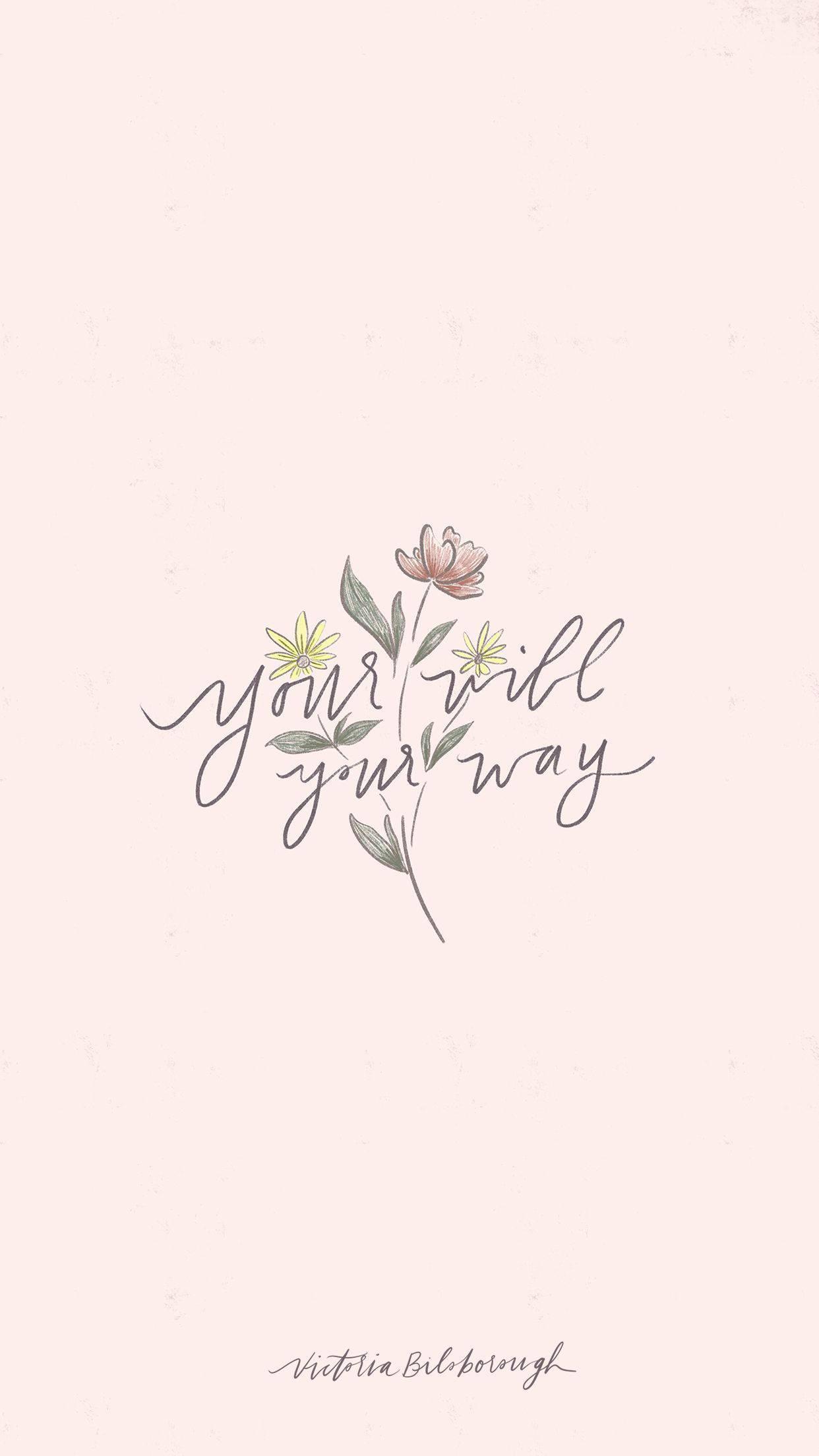 Aesthetic Christian Typography — 1242x2208 wallpaper