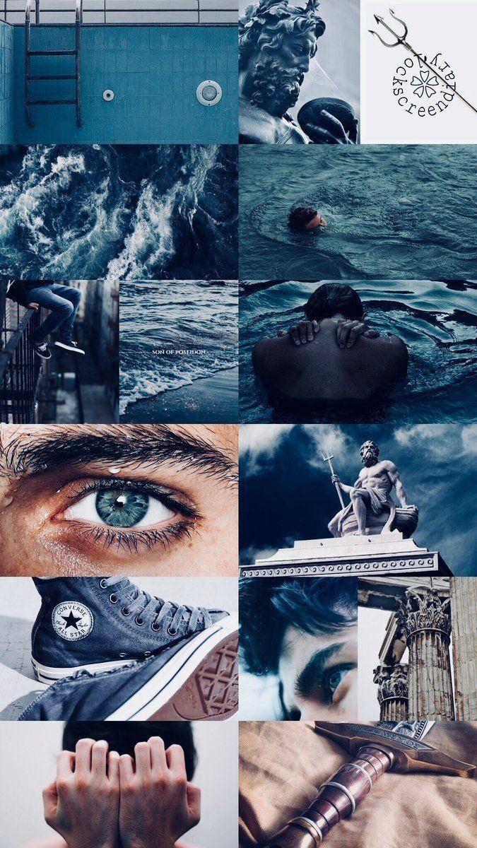 Aesthetic Collage Boy And Ocean — 675x1200 wallpaper