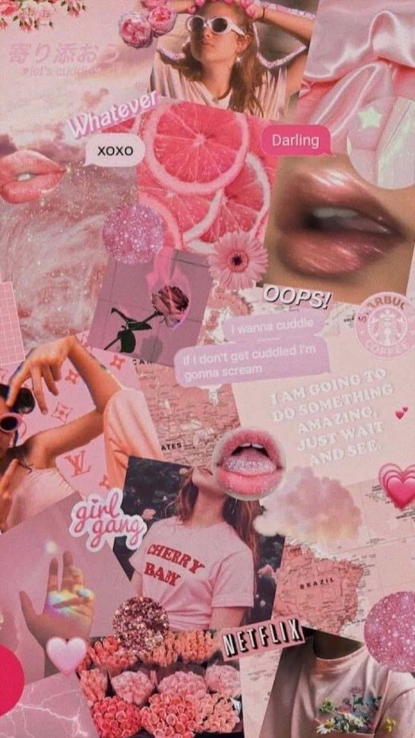 Aesthetic Collage of Beautiful Colors — 850x1511 wallpaper