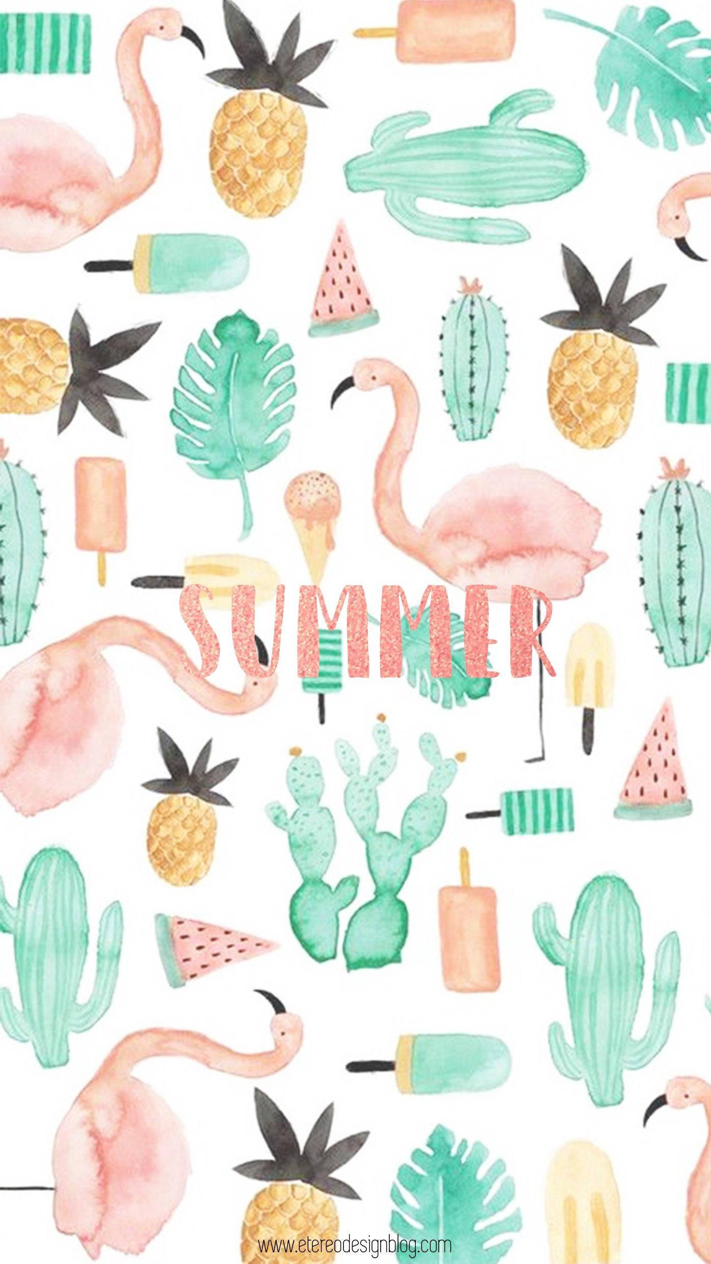 Aesthetic Cute Summer Art — 1395x2481 wallpaper