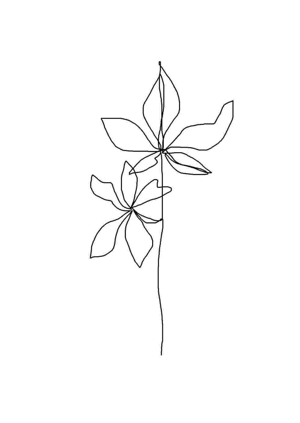 Aesthetic Drawing Blossom — 980x1381 wallpaper
