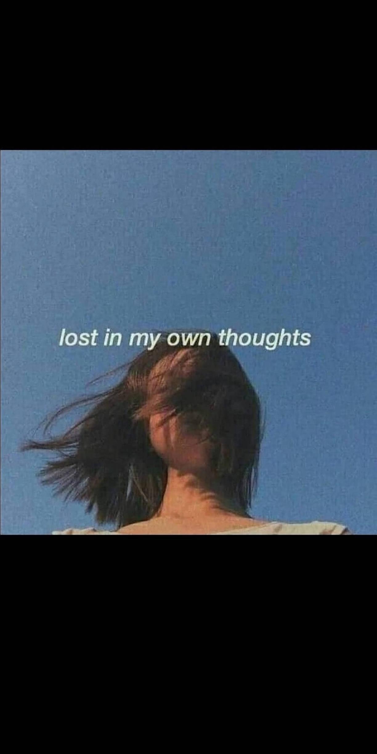 Aesthetic Girl Lost In Own Thoughts — 1224x2446 wallpaper