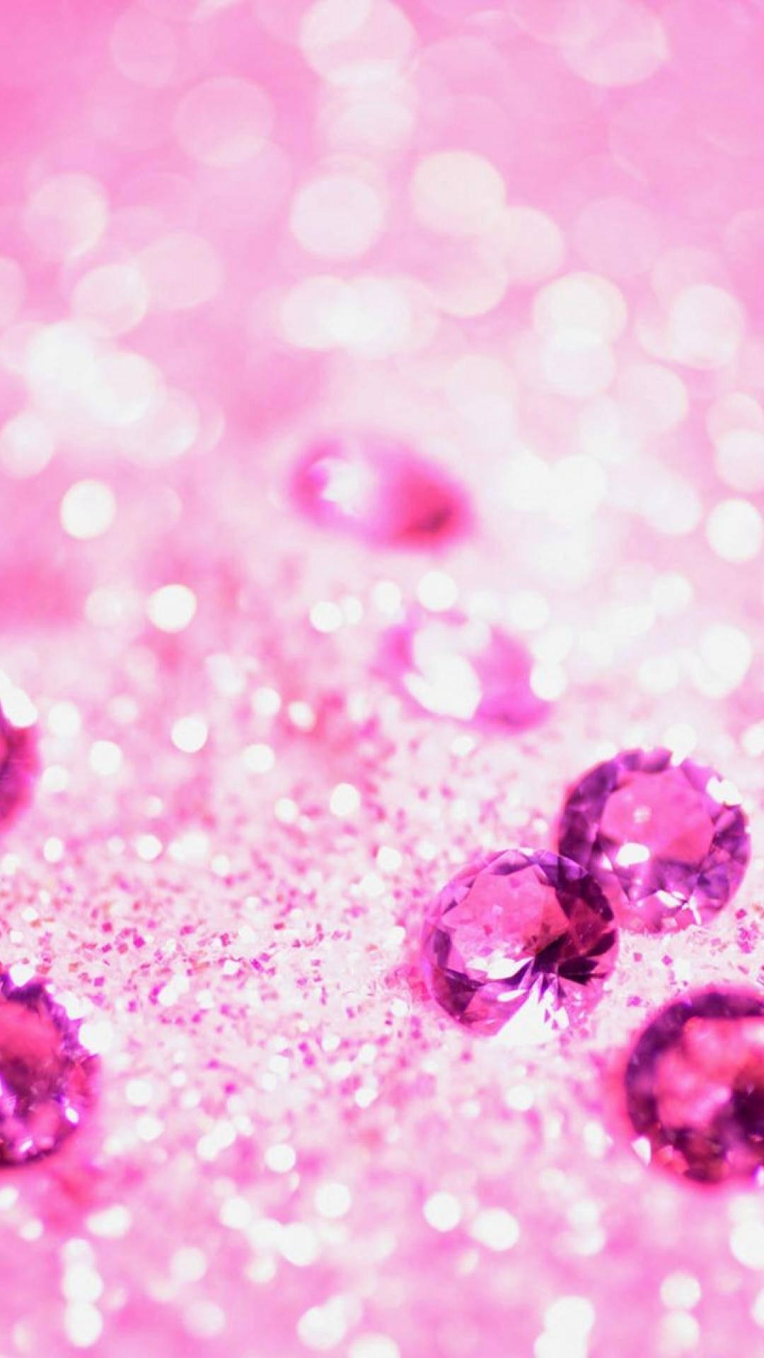 Aesthetic Girly Pink Diamonds — 1080x1920 wallpaper