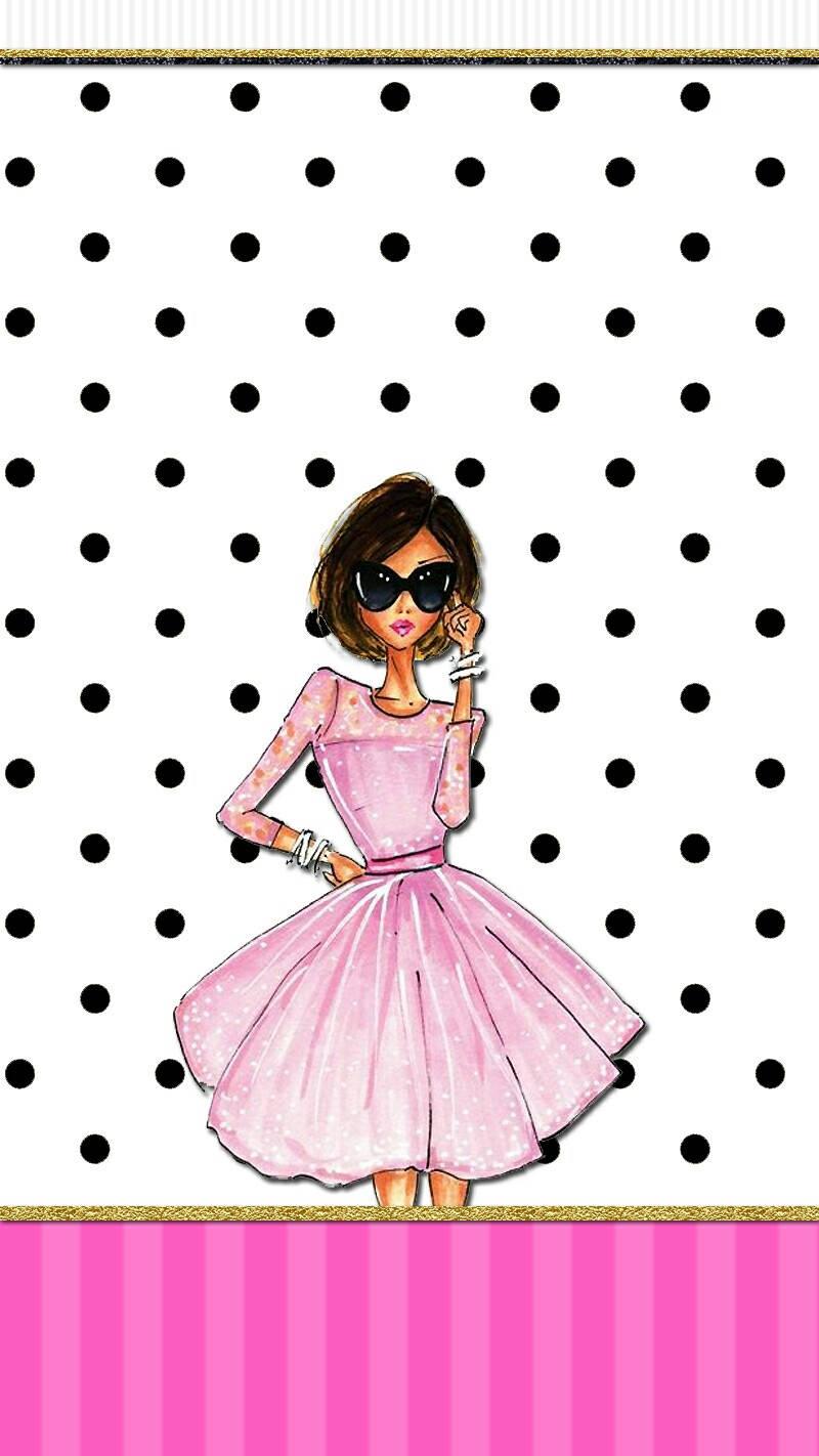 Aesthetic Girly Polka Dot Fashion — 800x1422 wallpaper