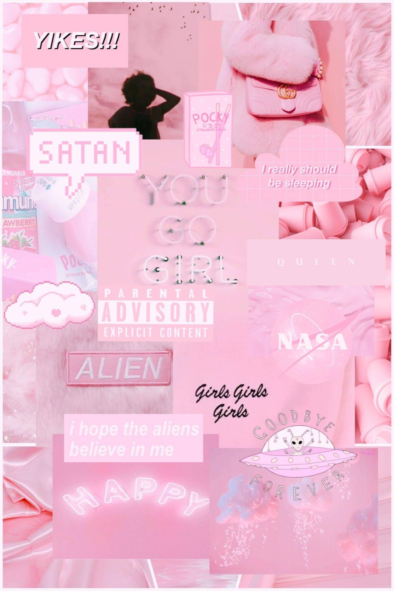 Aesthetic Girly Supernatural Mood Board — 1365x2048 wallpaper