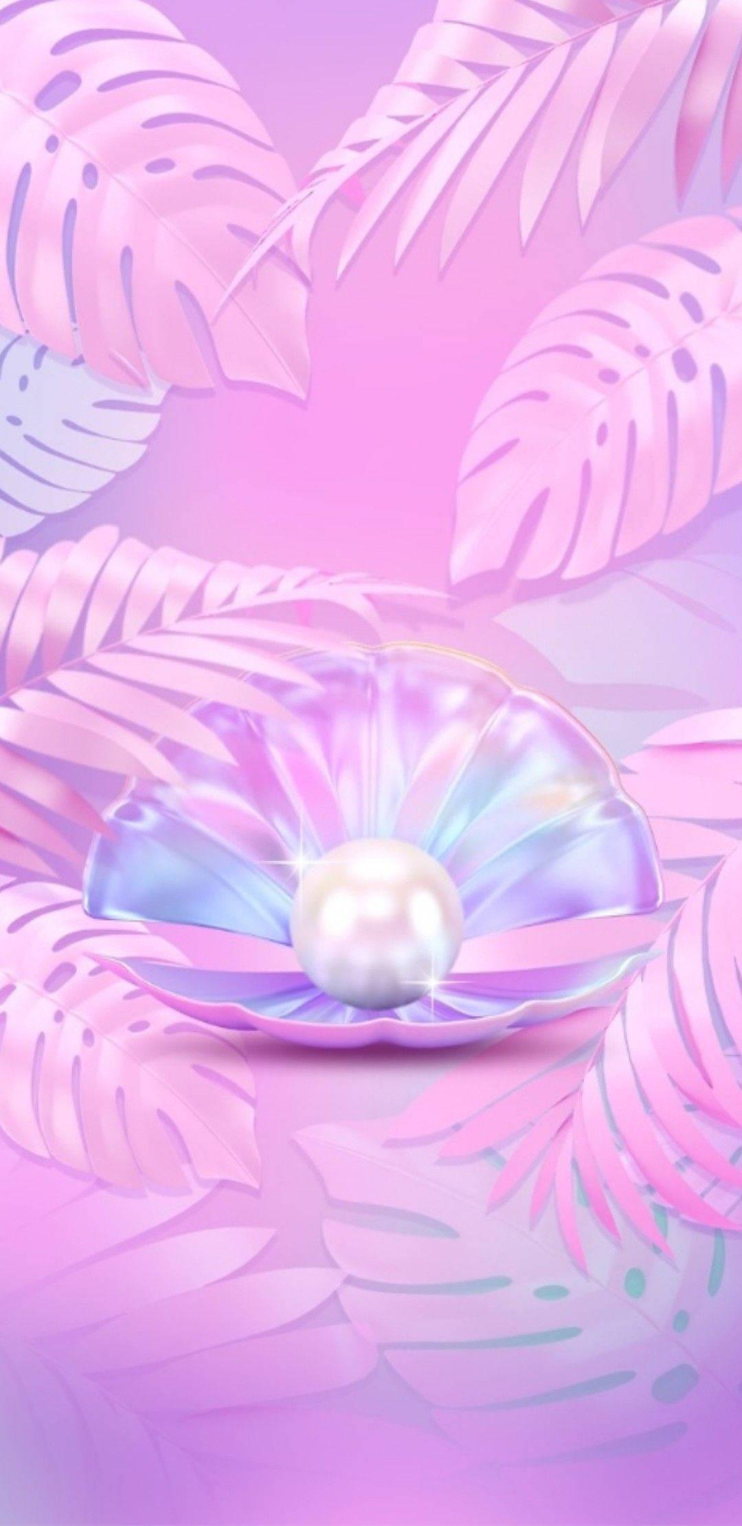 Aesthetic Girly Technicolor Pearl — 1080x2220 wallpaper