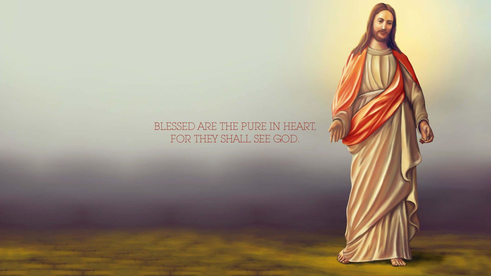 Aesthetic Jesus calls us to faith and hope — 1920x1080 wallpaper