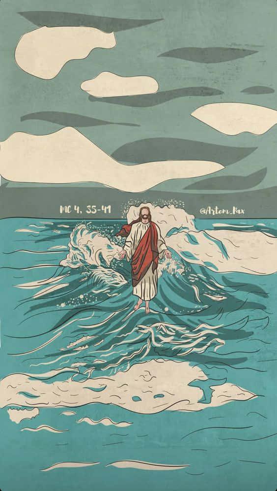 Aesthetic Jesus - Follow The Path to Redemption — 564x997 wallpaper